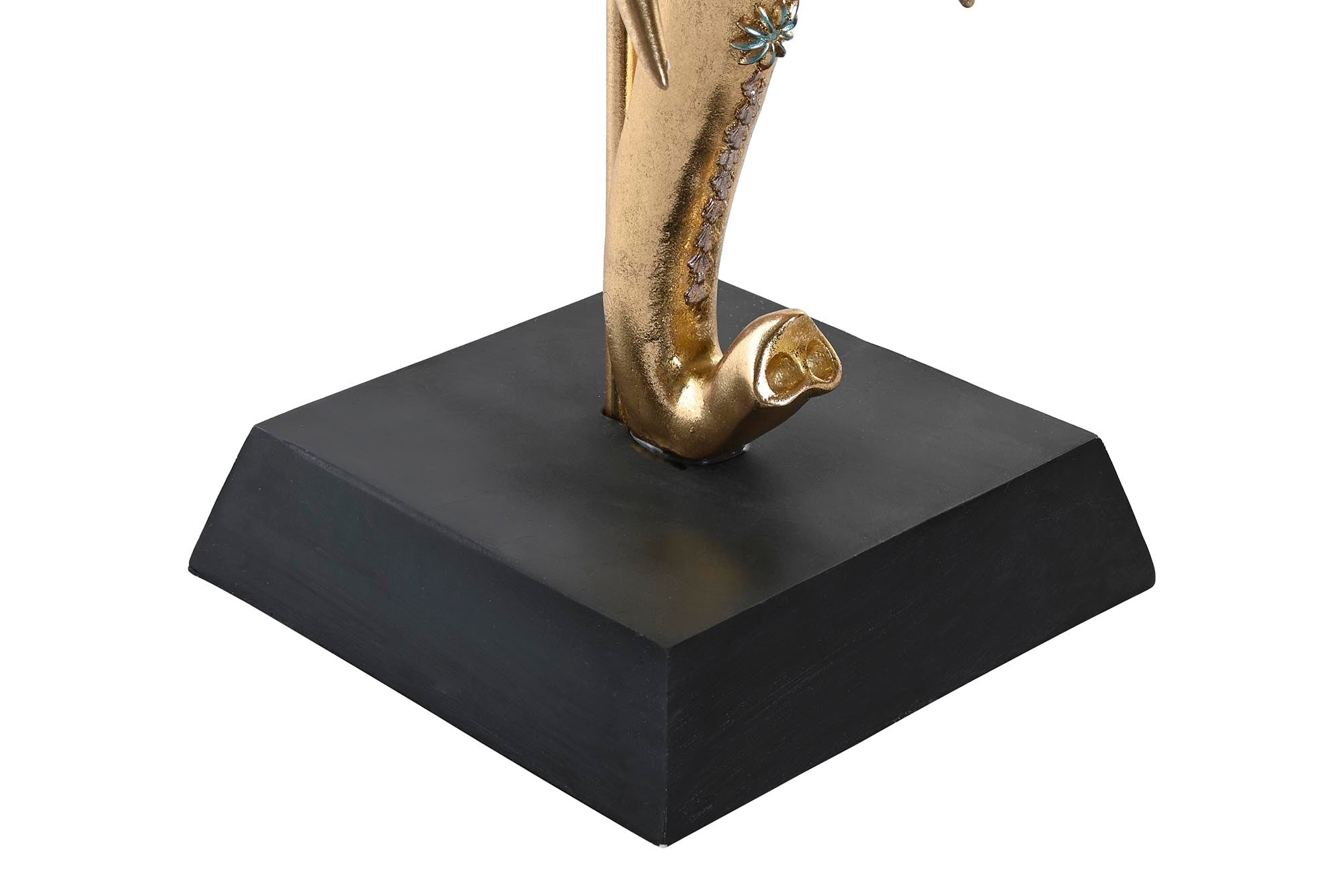Figura Resina 43X22X55,5 Elefante Dorado