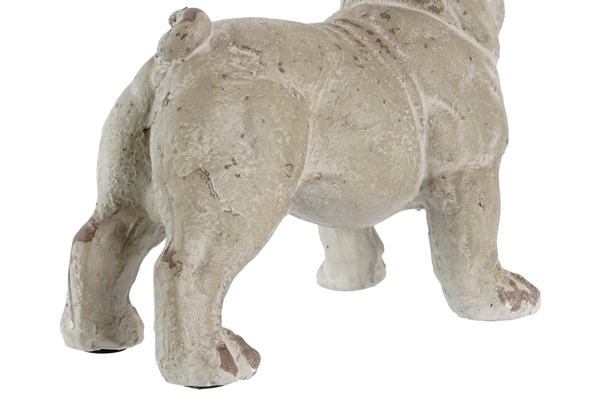 Figura Resina 19X39X28,5 Perro Envejecido Gris