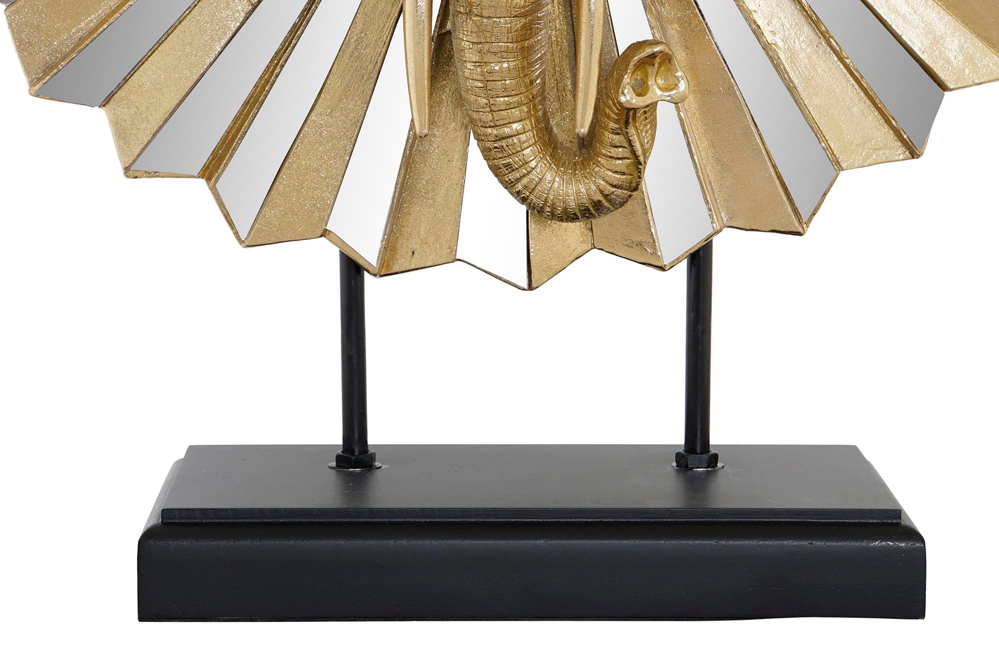 Crystal Resin Figure 47X18X56.5 Golden Elephant