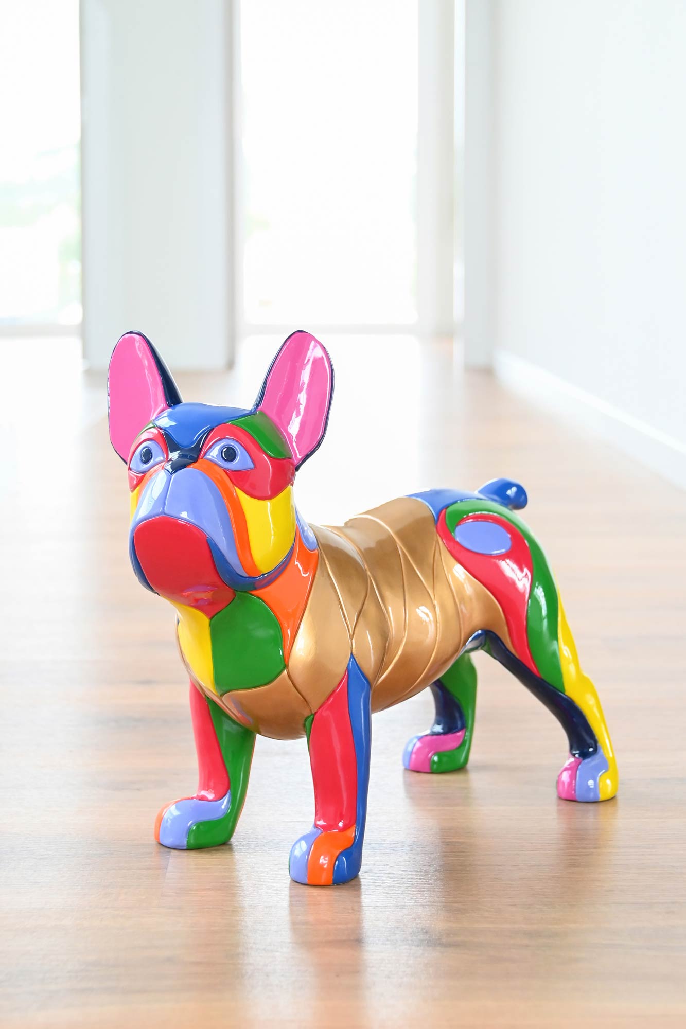 Figura Resina 44X19X35,5 Perro Multicolor