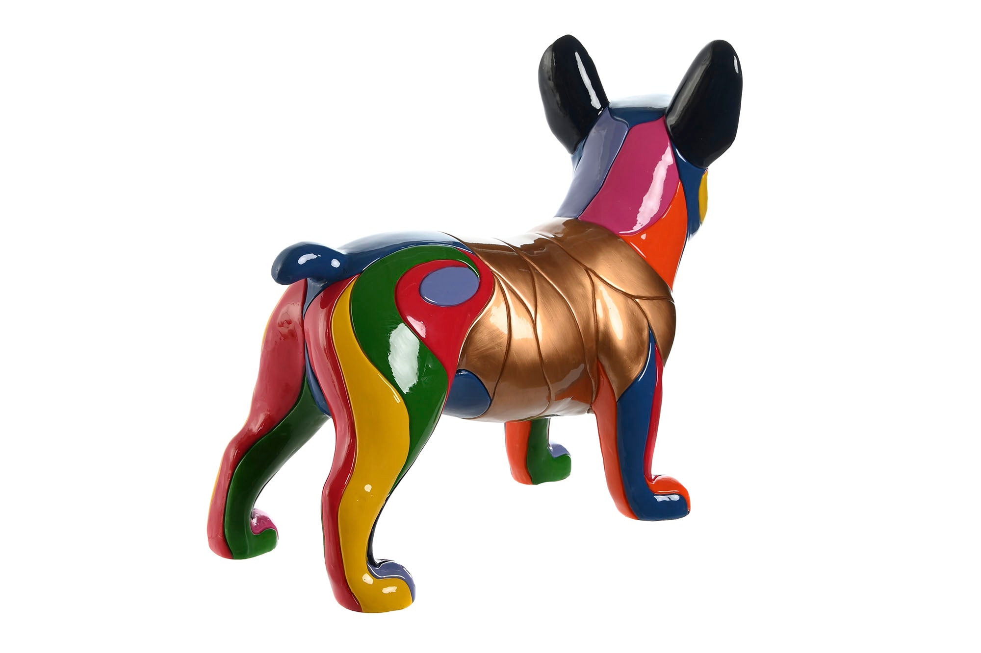 Figura Resina 44X19X35,5 Perro Multicolor