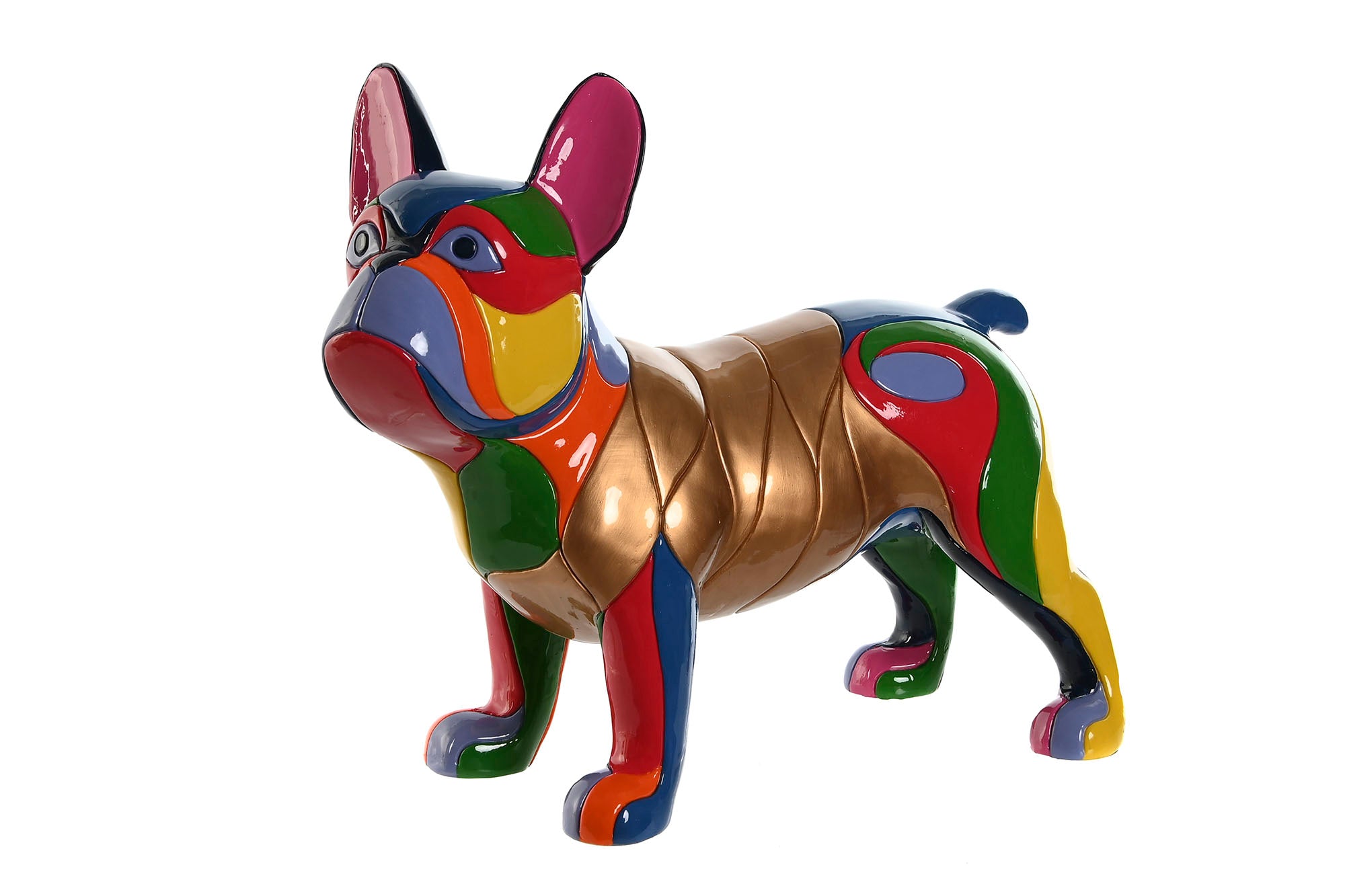 Figura Resina 44X19X35,5 Perro Multicolor