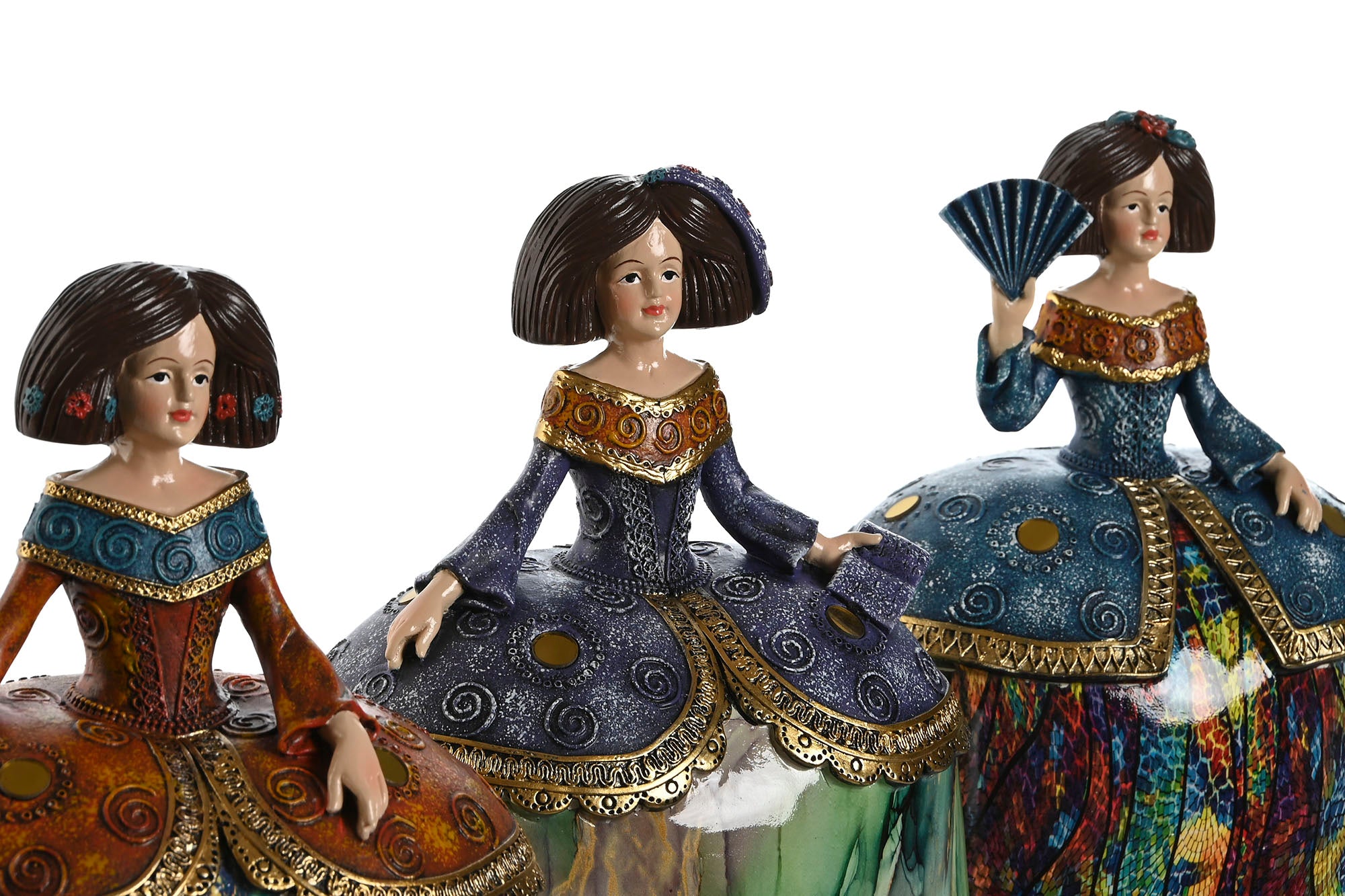 Figura Resina 21,5X15,5X25,5 Menina 3 Surt.