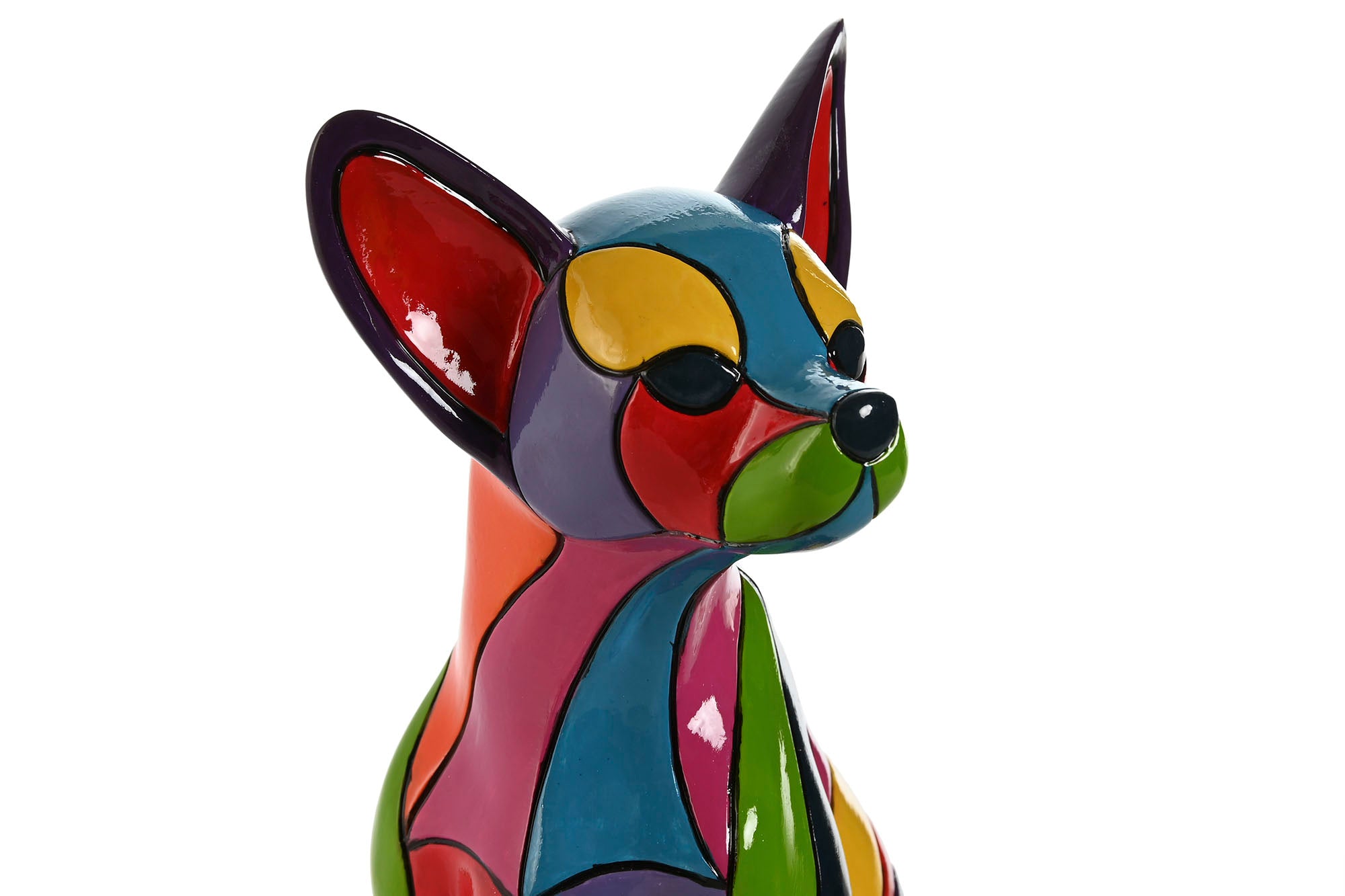 Figura Resina 17X11X25 Chihuahua Multicolor