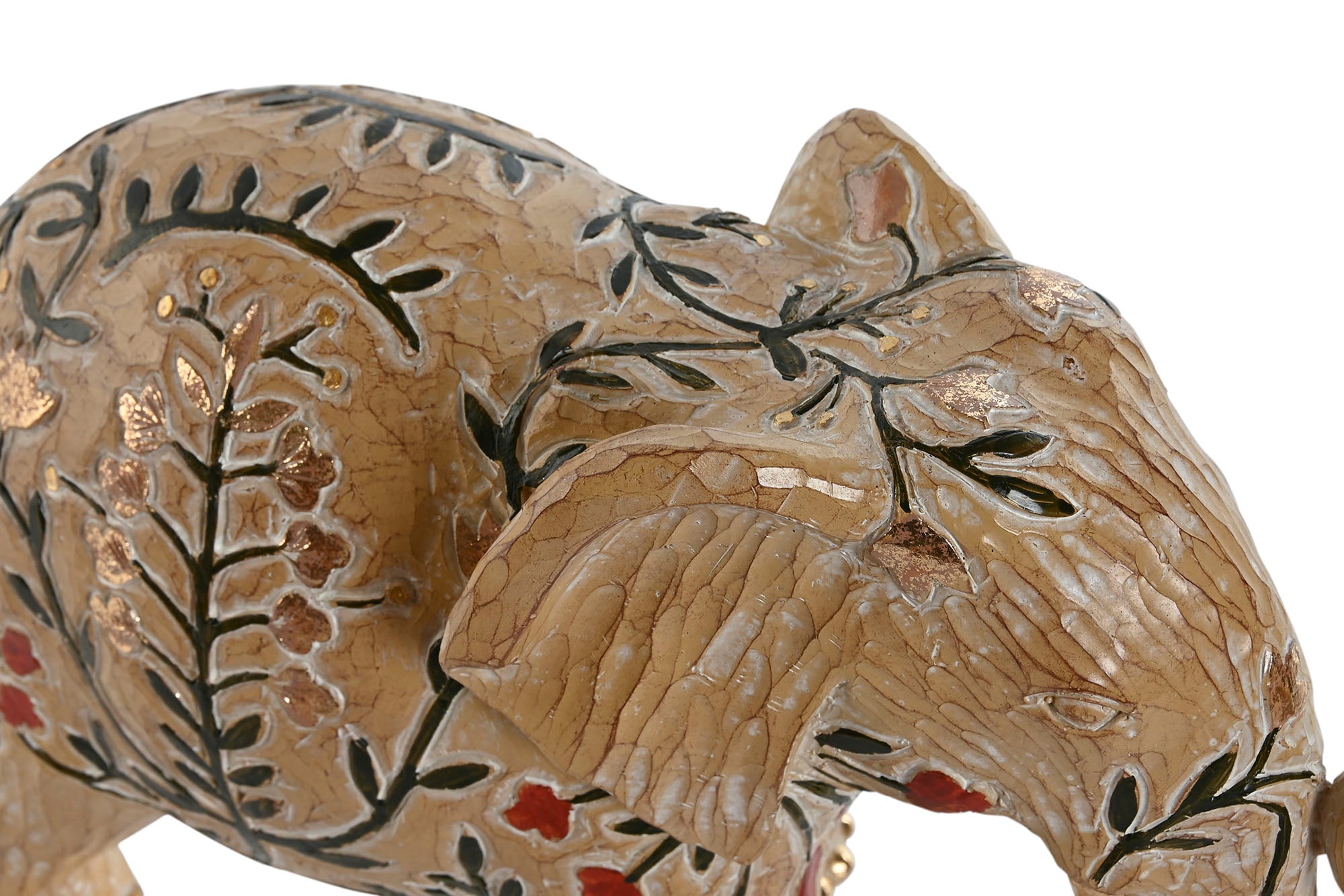 Figura Resina 32,5X12,5X21 Elefante Multicolor