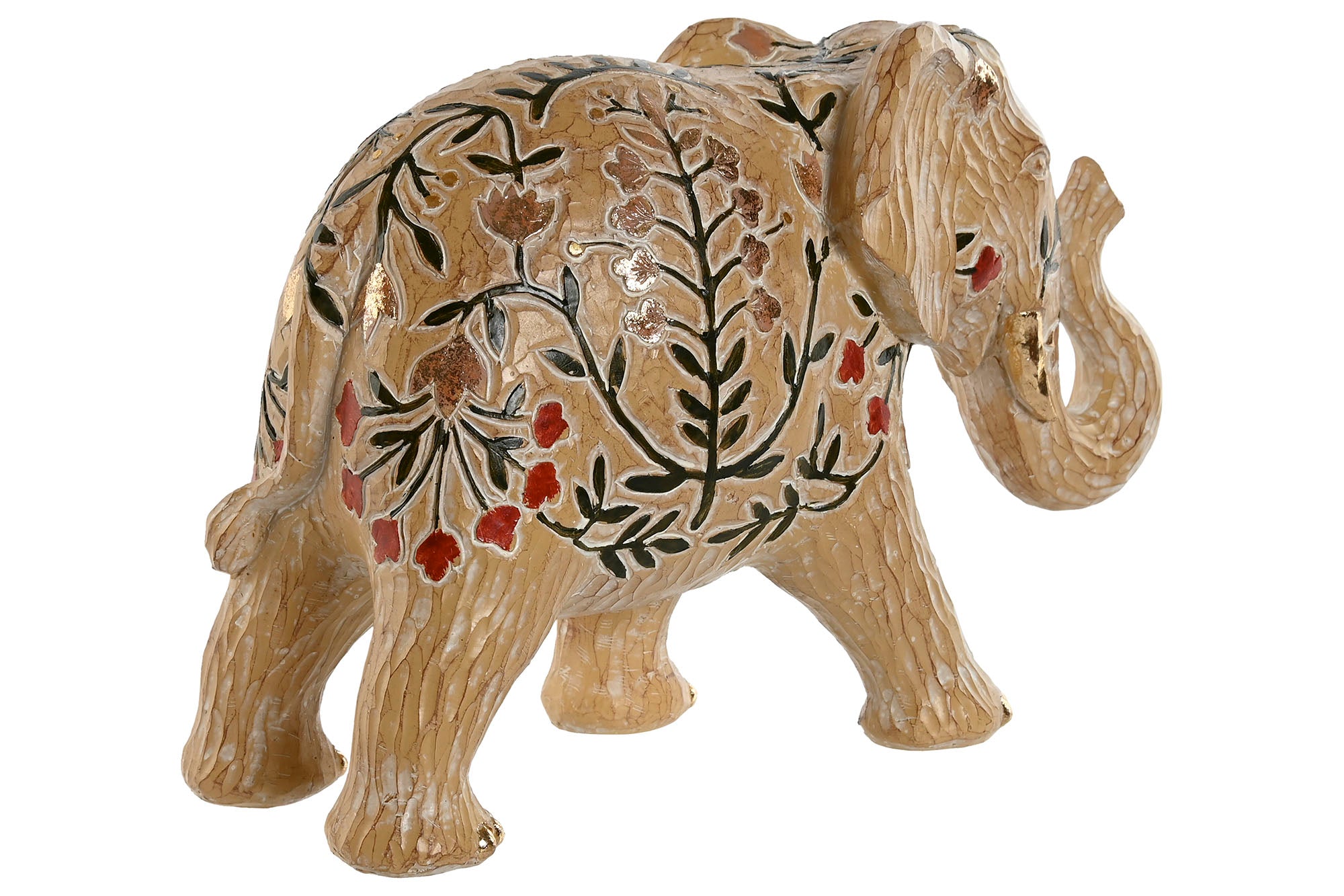 Figura Resina 32,5X12,5X21 Elefante Multicolor