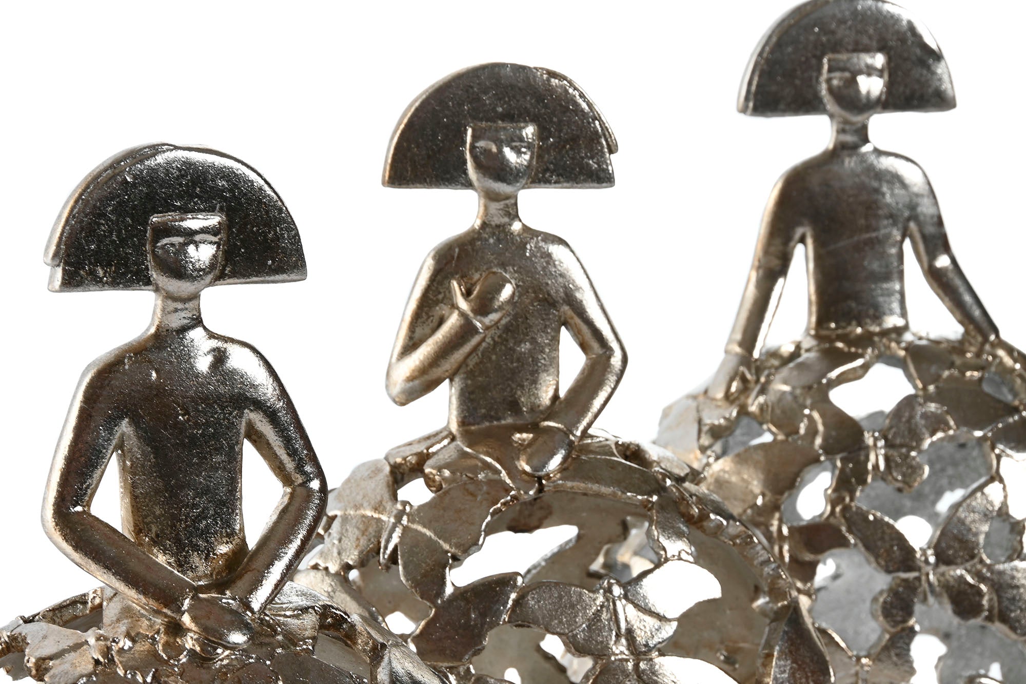 Figura Resina 19,5X10X23 Damas 3u.