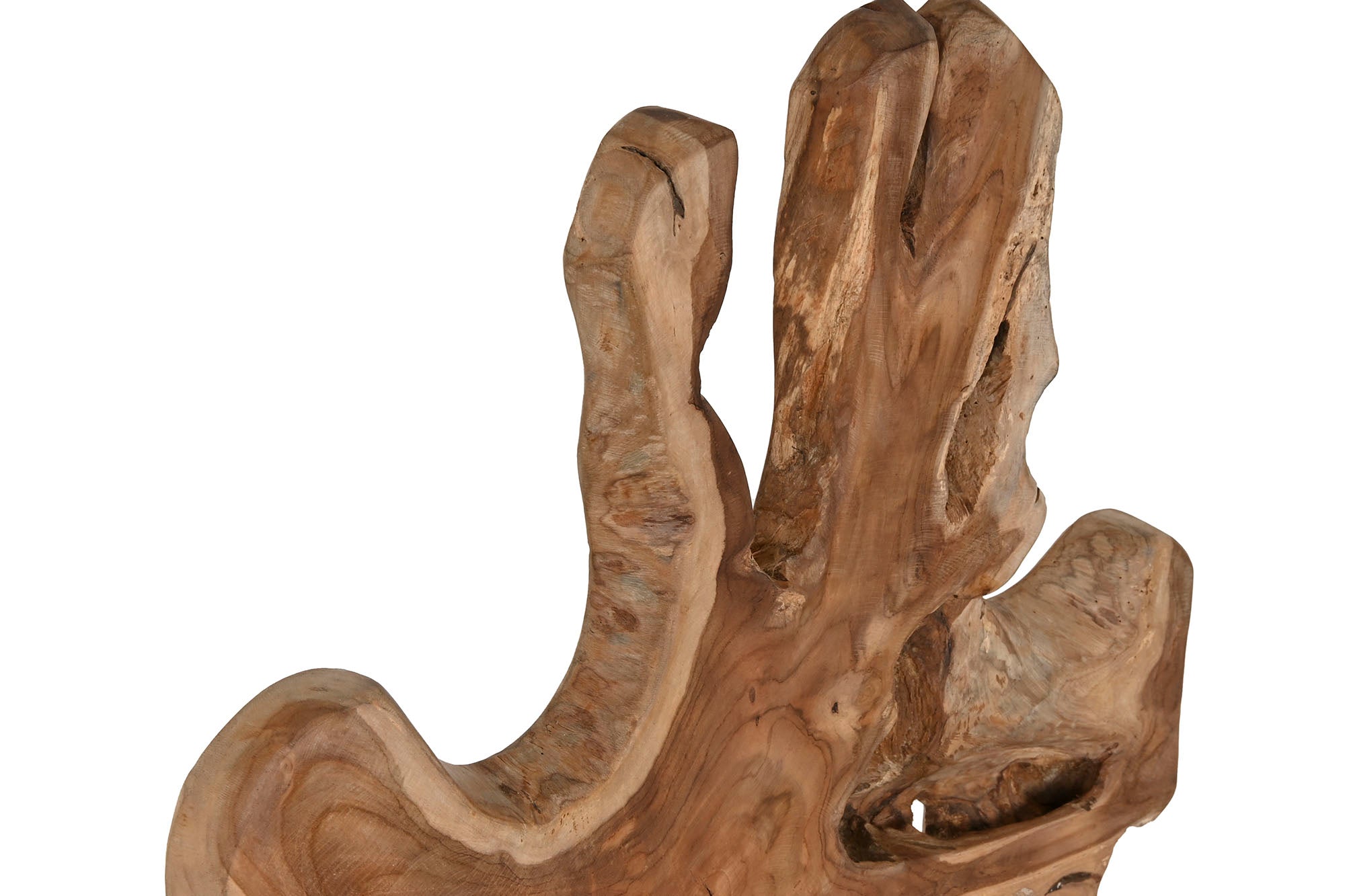 Teak Iron Figure 52X37X94 Single Piece
