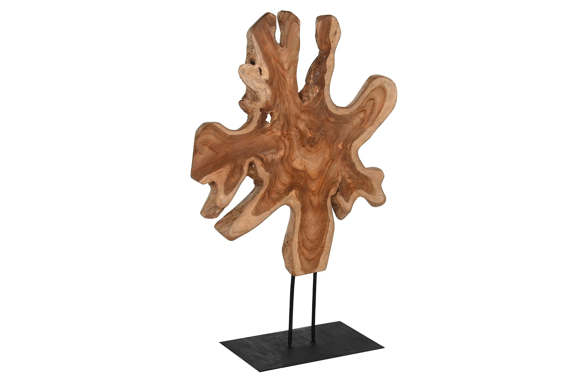 Teak Iron Figure 52X37X94 Single Piece