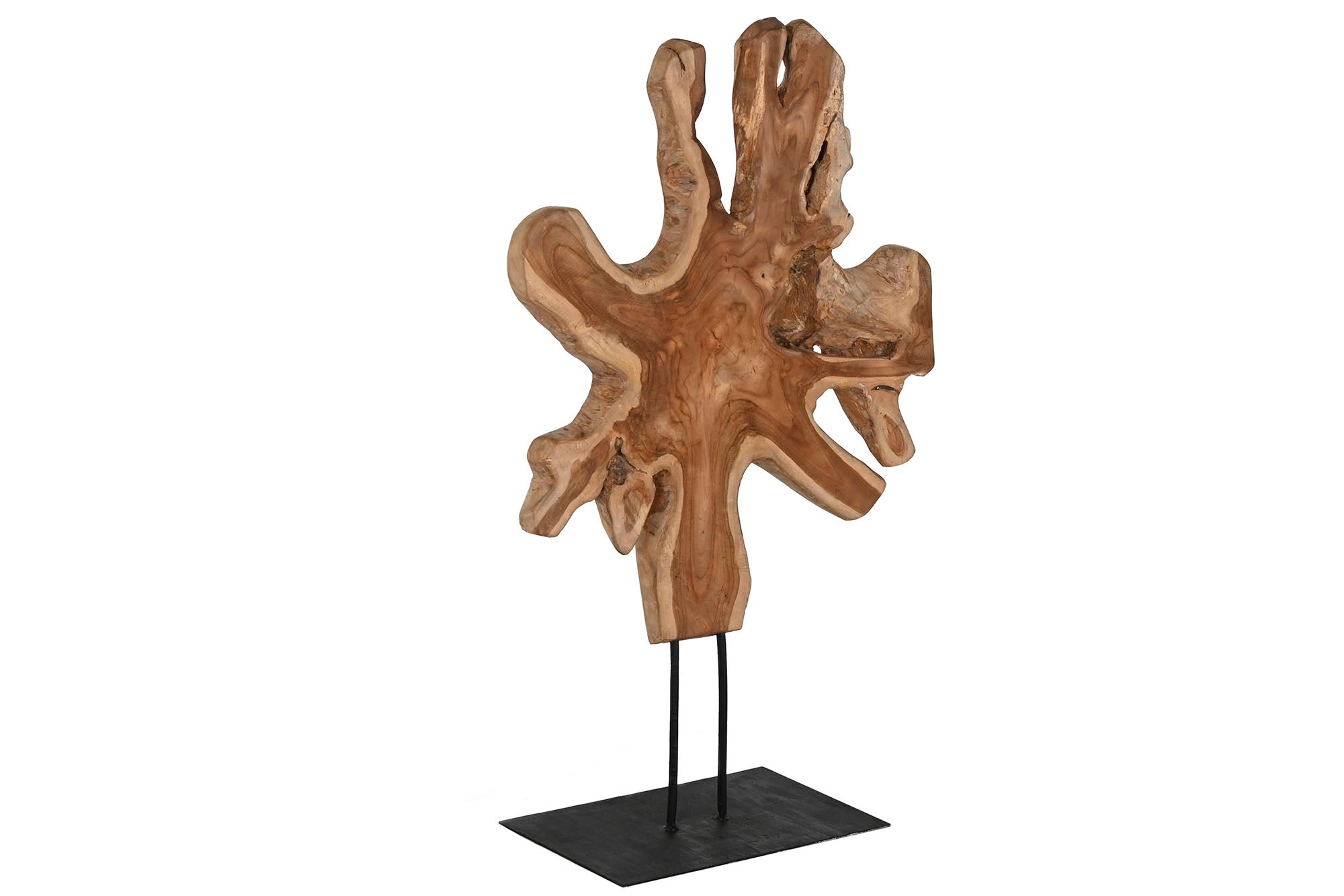 Teak Iron Figure 52X37X94 Single Piece