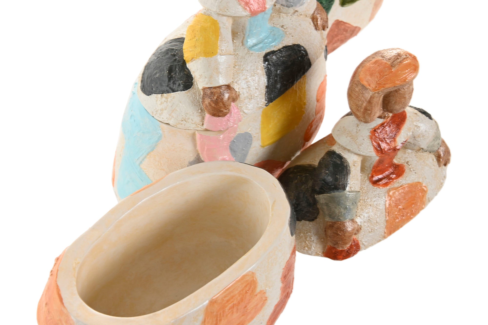 Figura Resina 17,5X10,5X19 Damas 3 Surt.