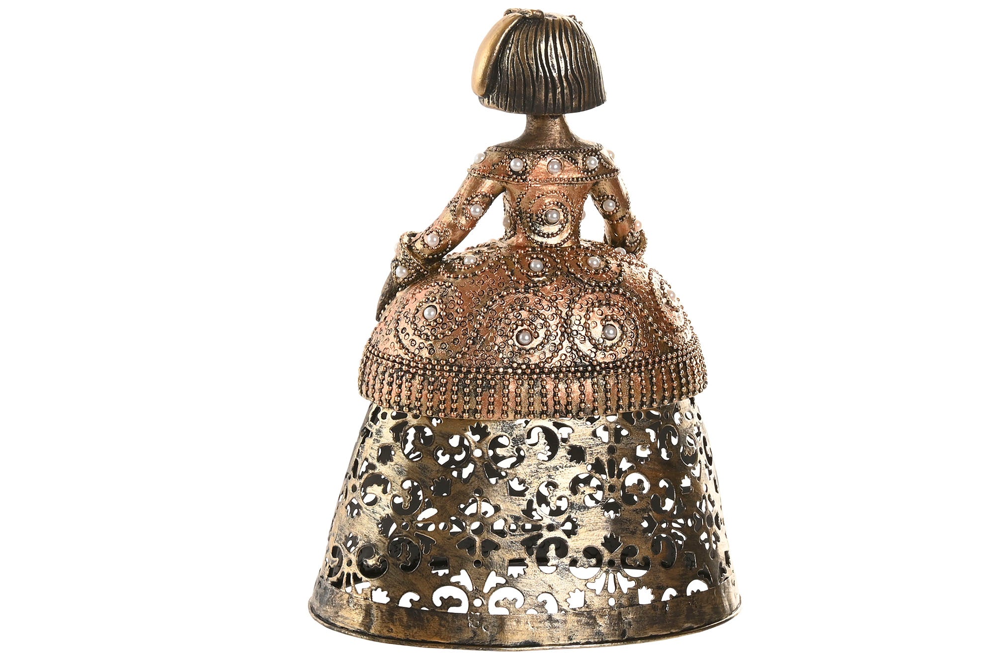 Figura Resina 18X11,5X24 Damas 3u.