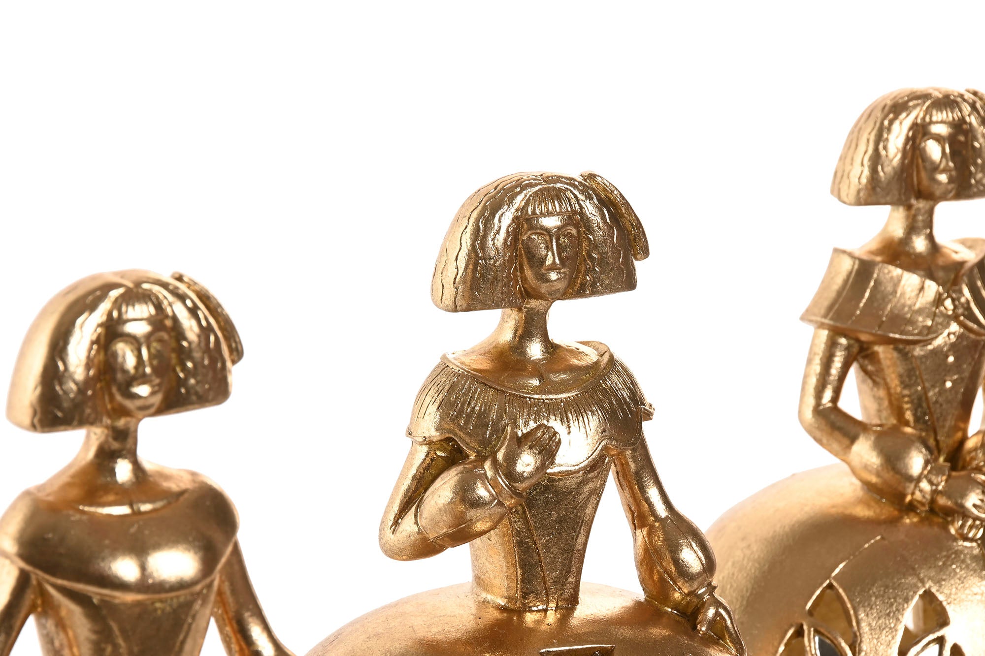 Figura Resina 20,5X13X25 Damas 3u