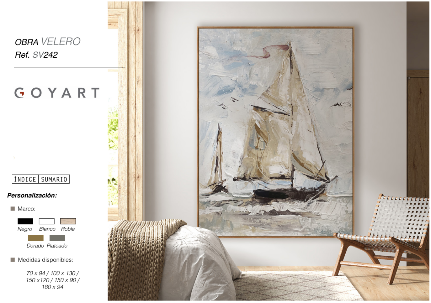 Cuadro Original Velero