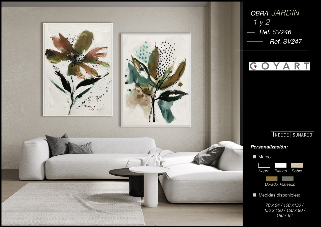 Cuadro Original Jardin