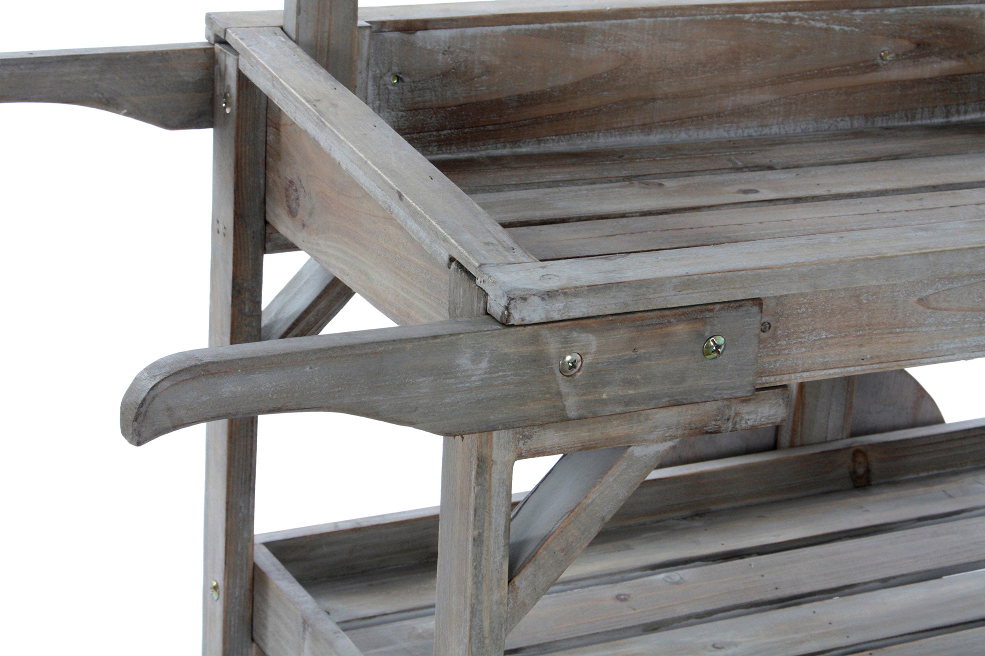 Slate Fir Cart 87X41X109 Light Brown Wheels
