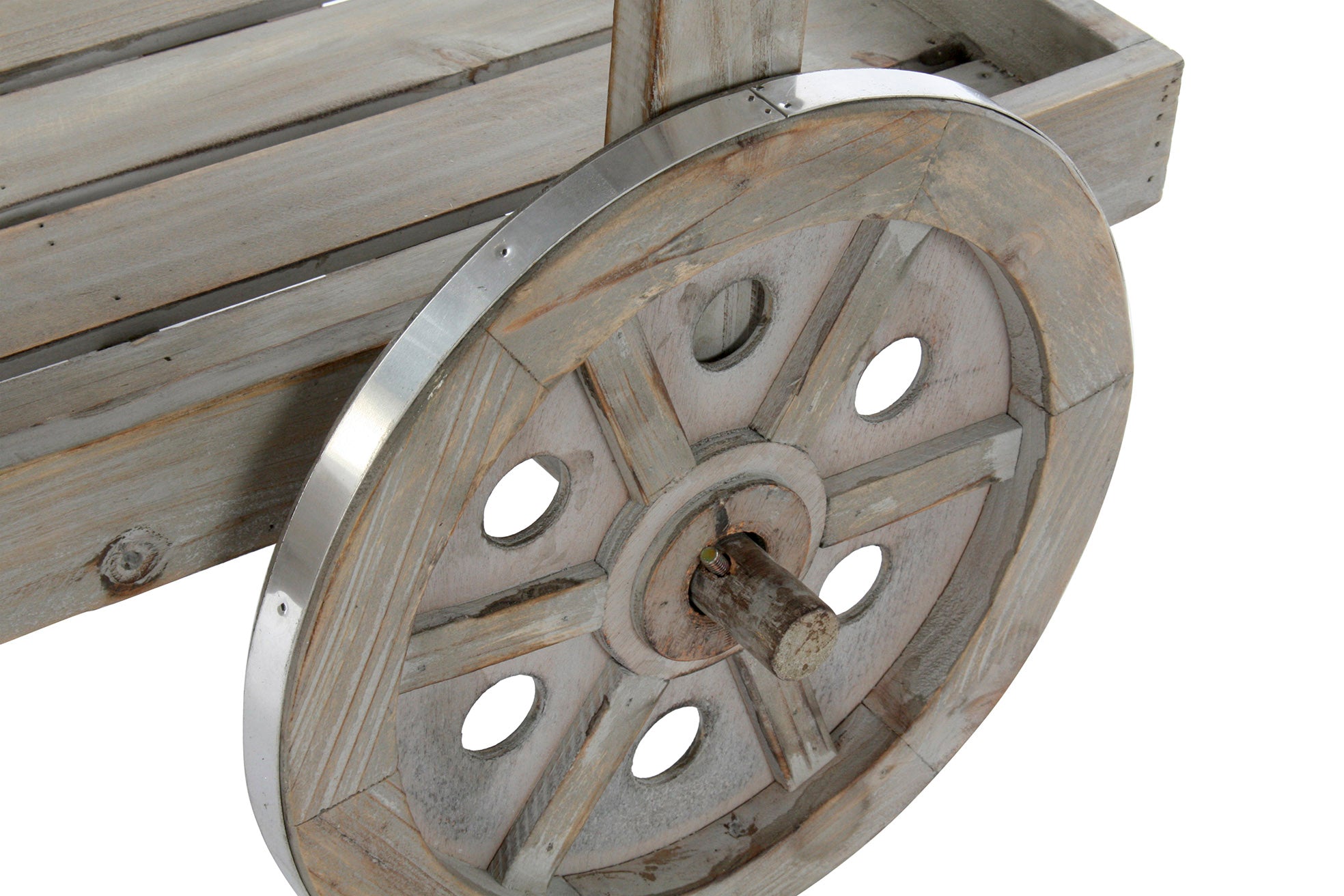 Slate Fir Cart 87X41X109 Light Brown Wheels