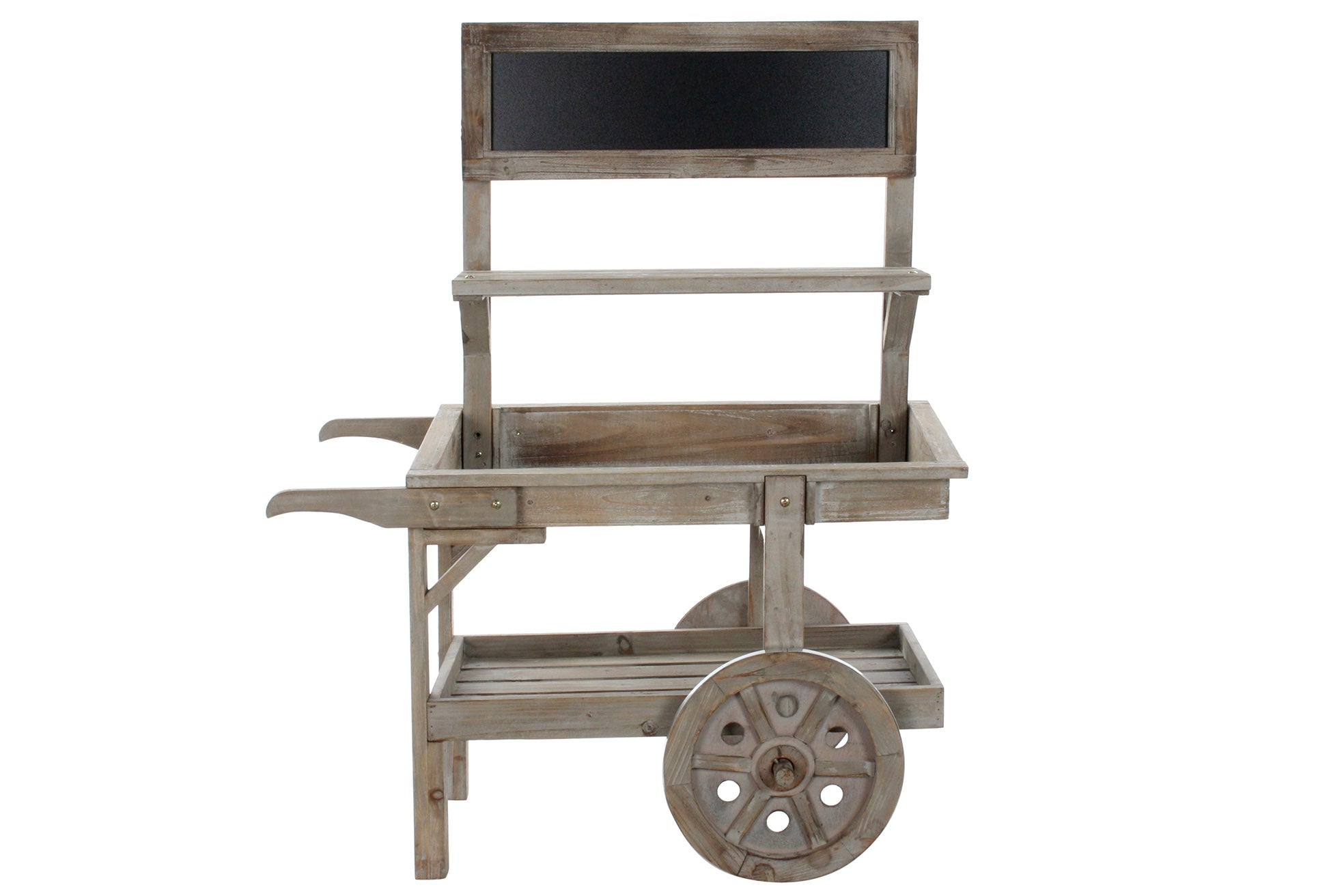 Slate Fir Cart 87X41X109 Light Brown Wheels