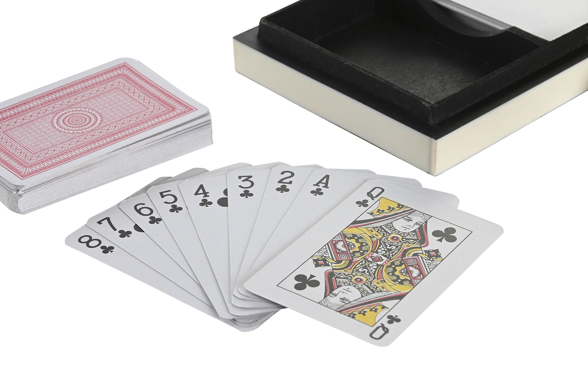 Juego Set 4 Resina 23X11,5X3,5 Cartas Blanco