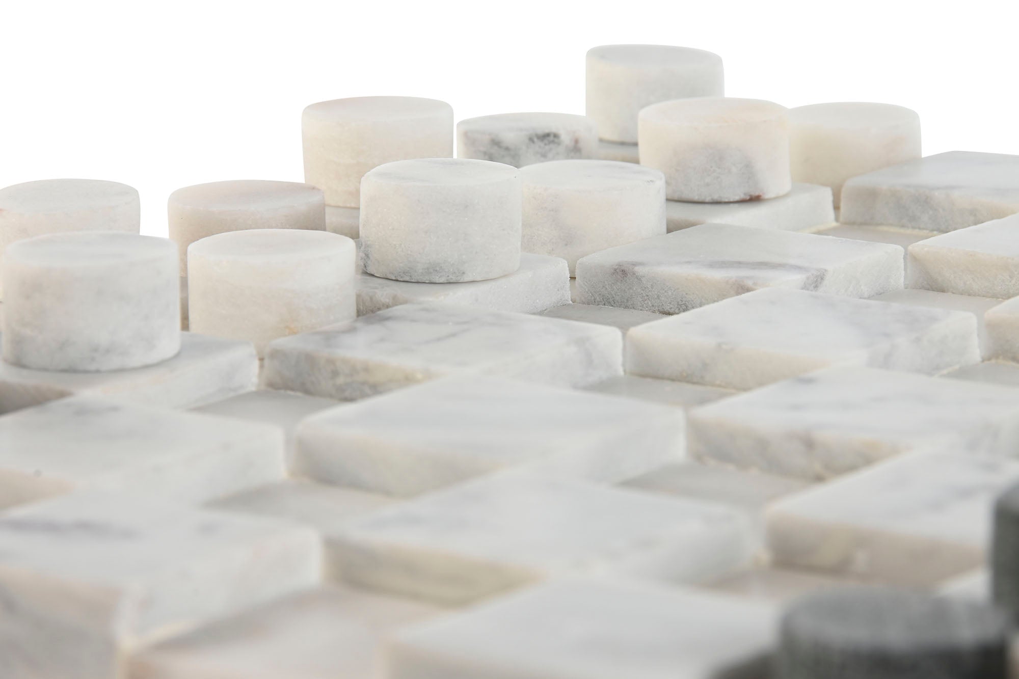 Stone Game 30X30X3 White Checkers