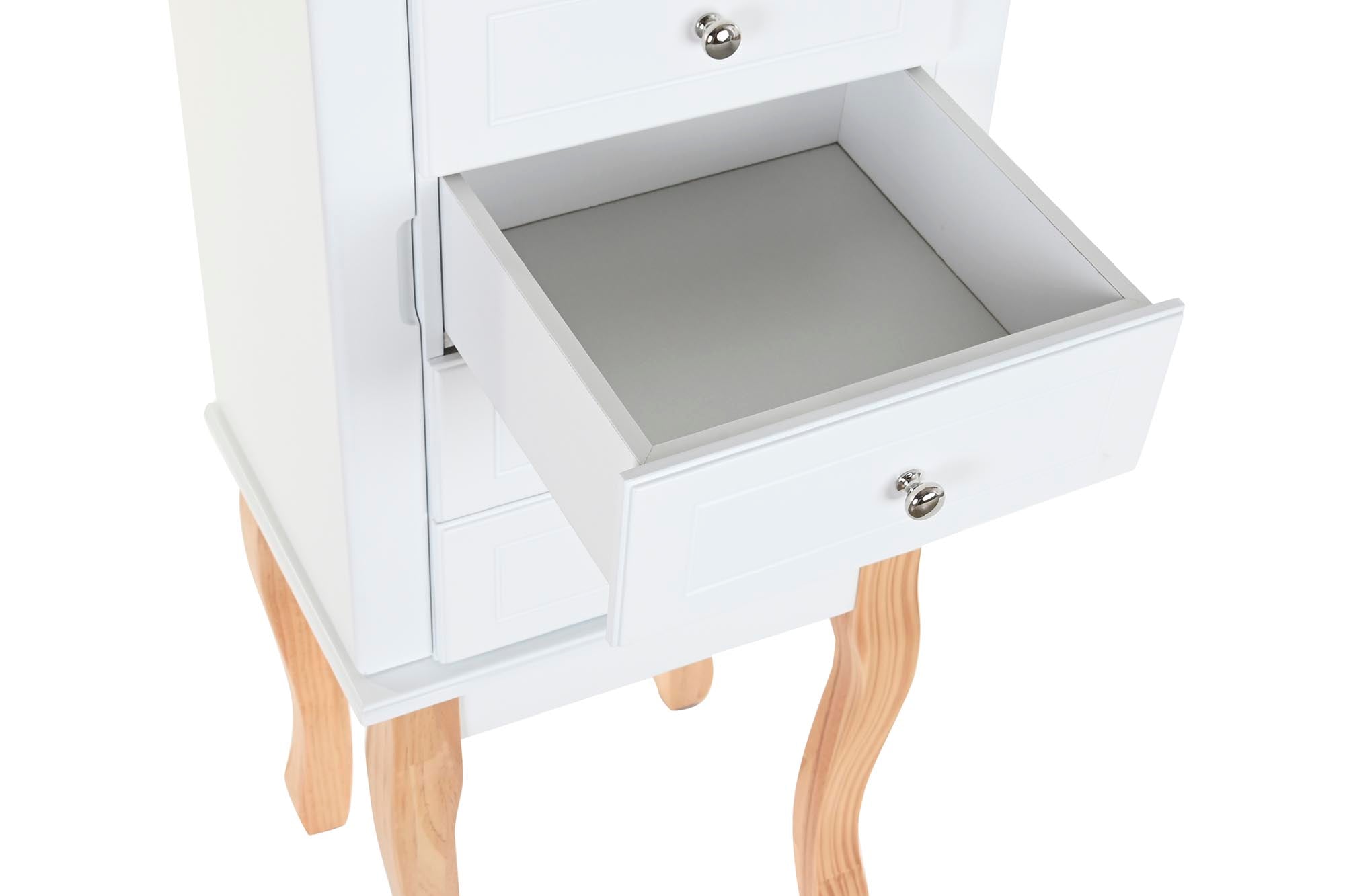 Joyero Mdf Espejo 37X27X90 2 Puertas Blanco