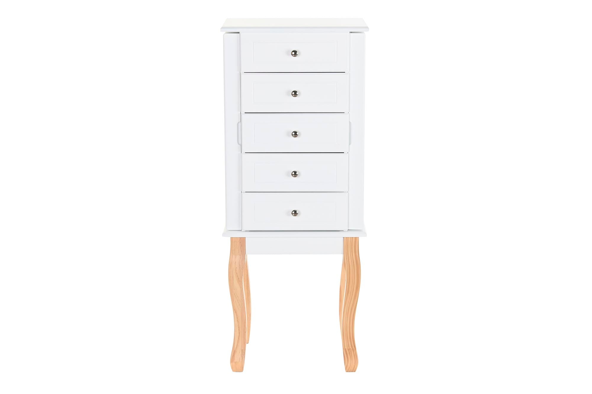 Joyero Mdf Espejo 37X27X90 2 Puertas Blanco