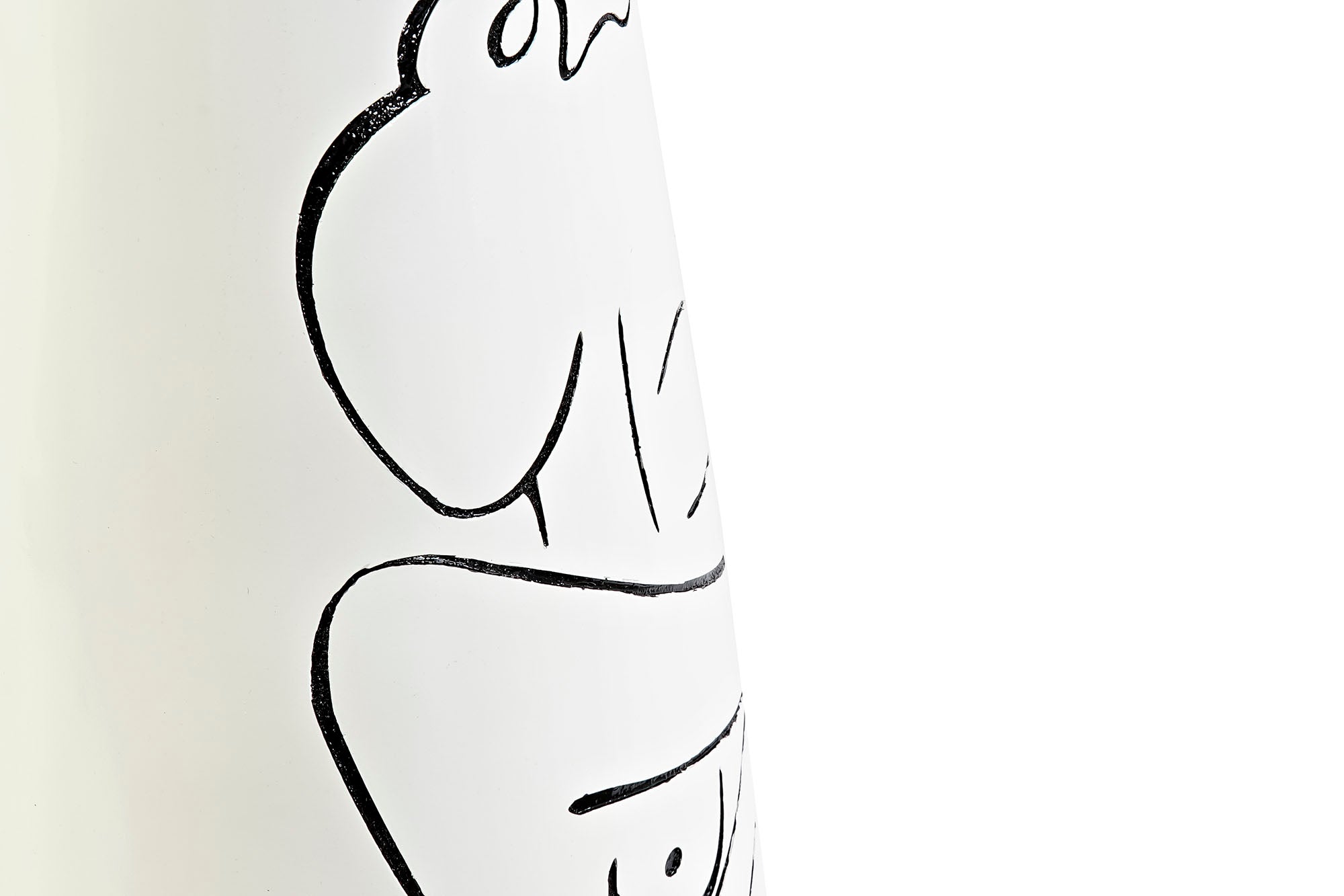 Jarron Resina 30X30X94 Mujer Abstracto Brillante