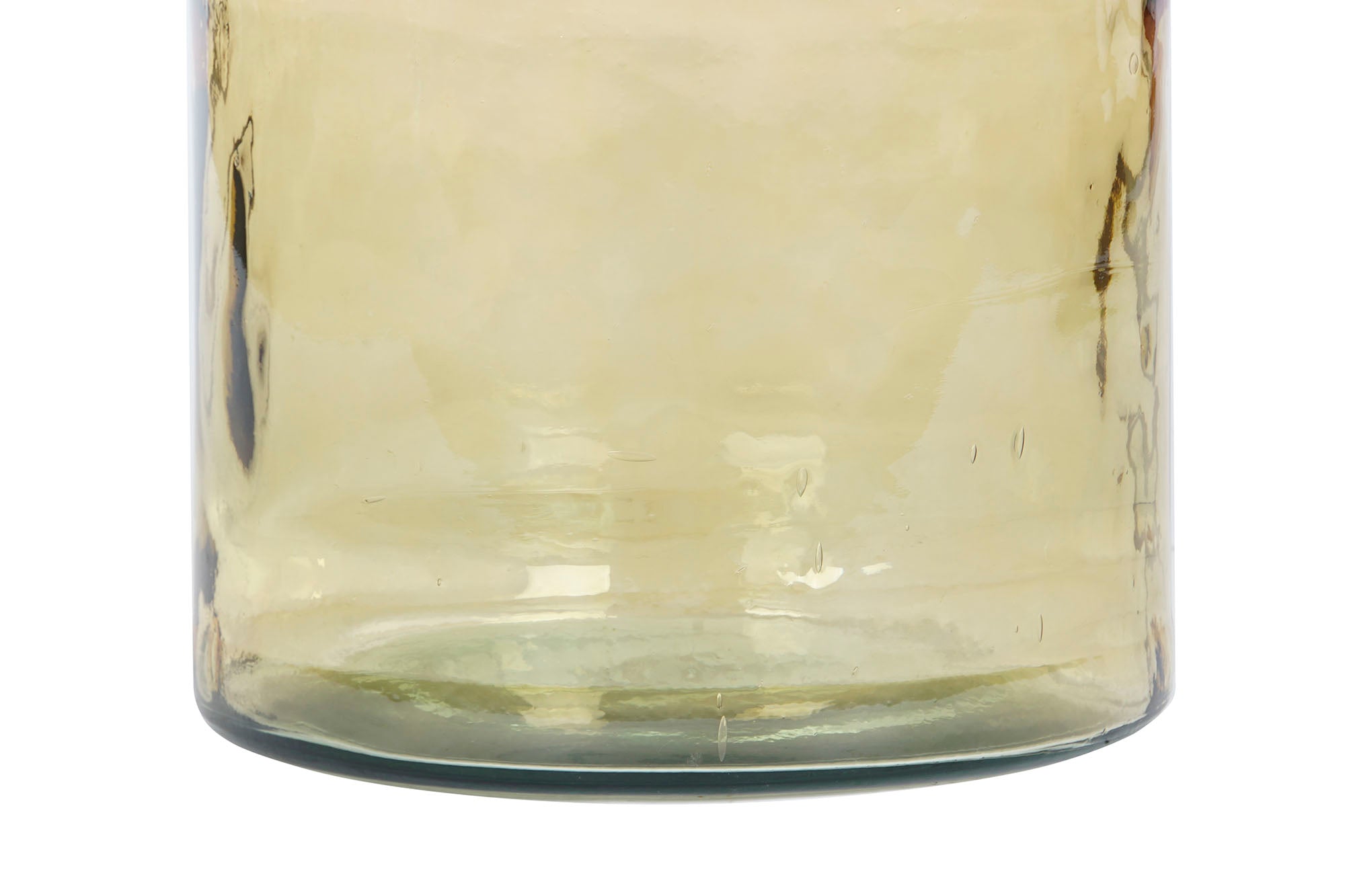 Jarron Cristal Reciclado Enea 35X35X45 30 L. Ambar