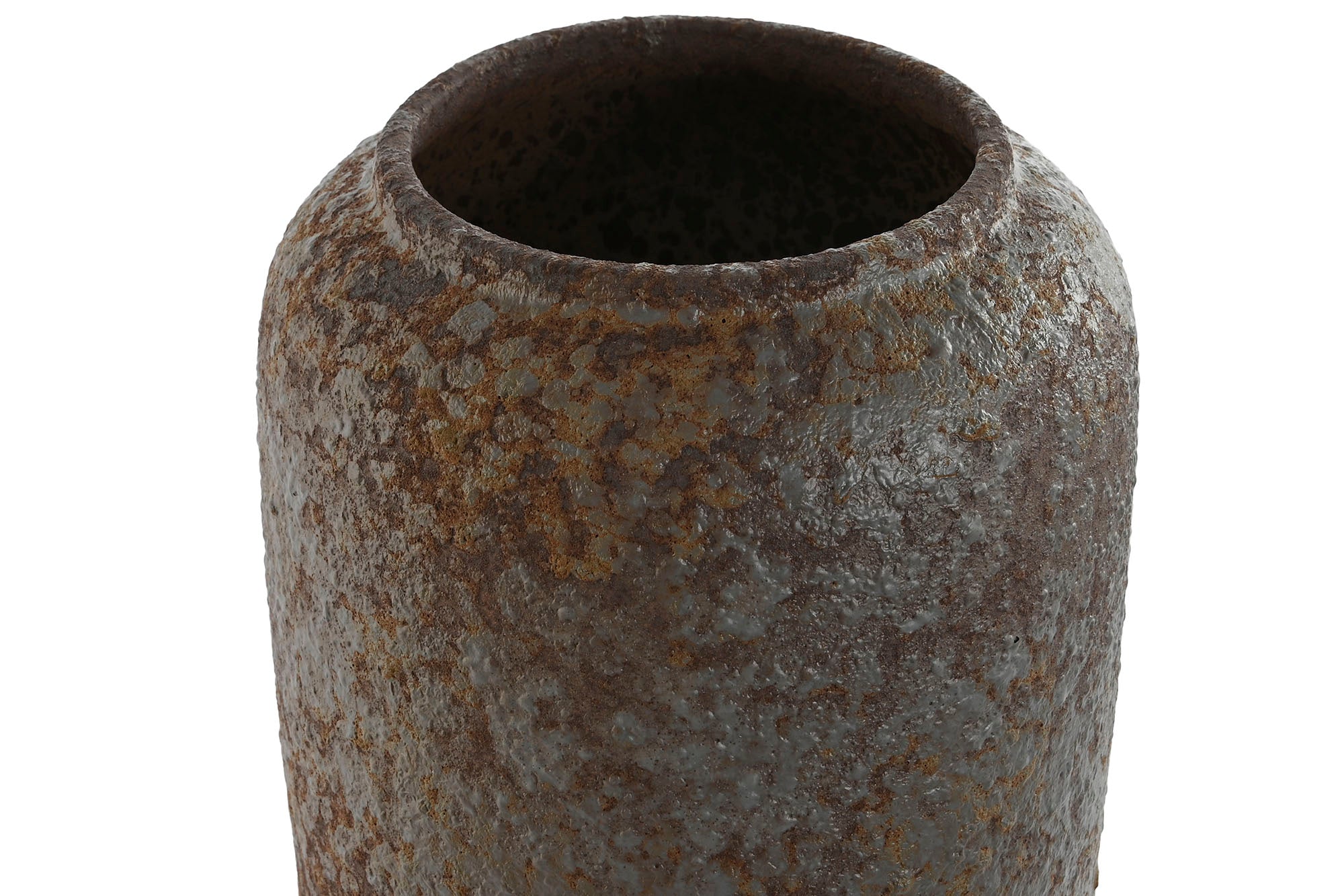 Jarron Ceramica 20X20X51 Desgastado Gris