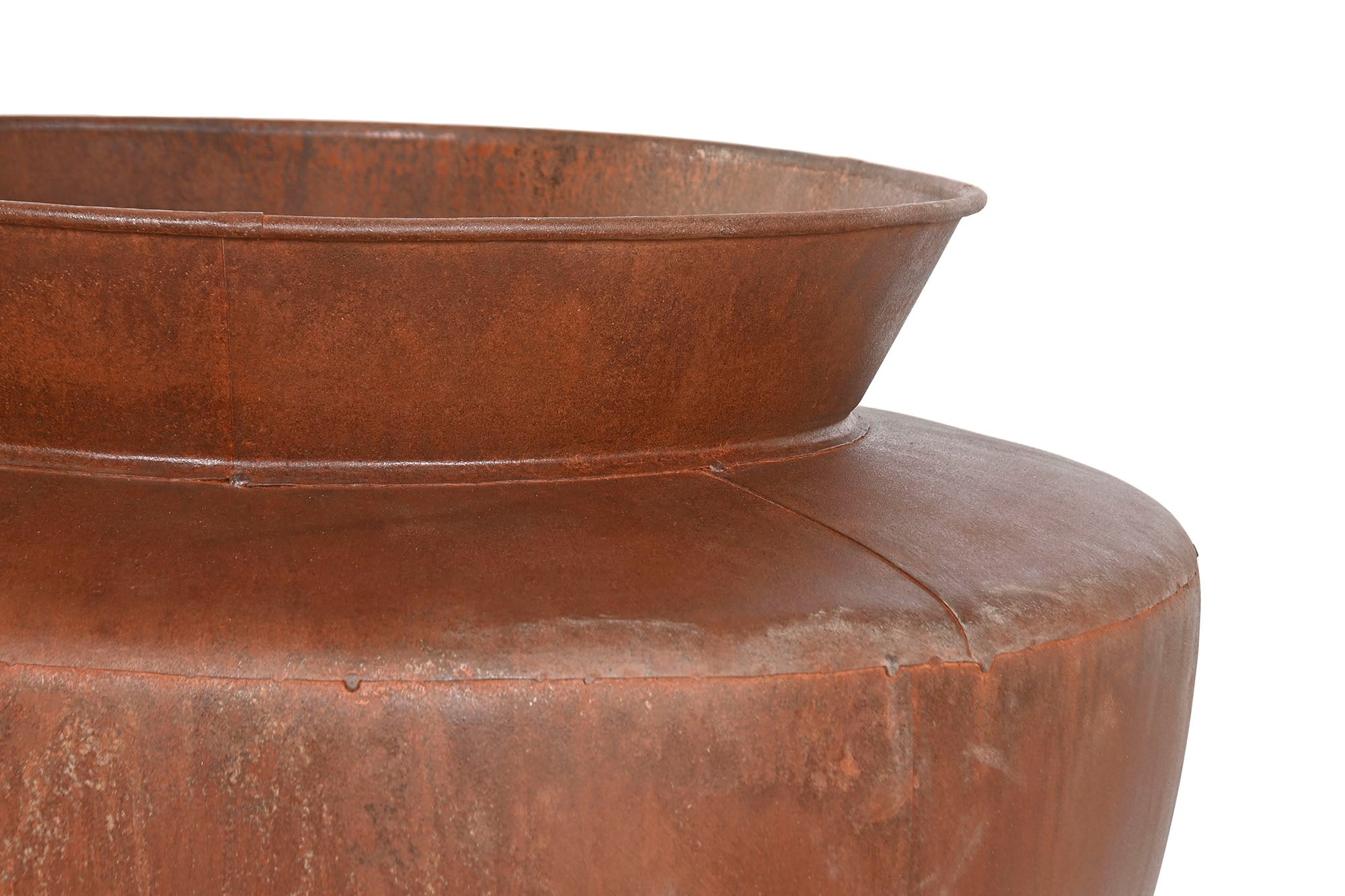 Iron Amphora 80X80X67 Patinated Oxide Finish