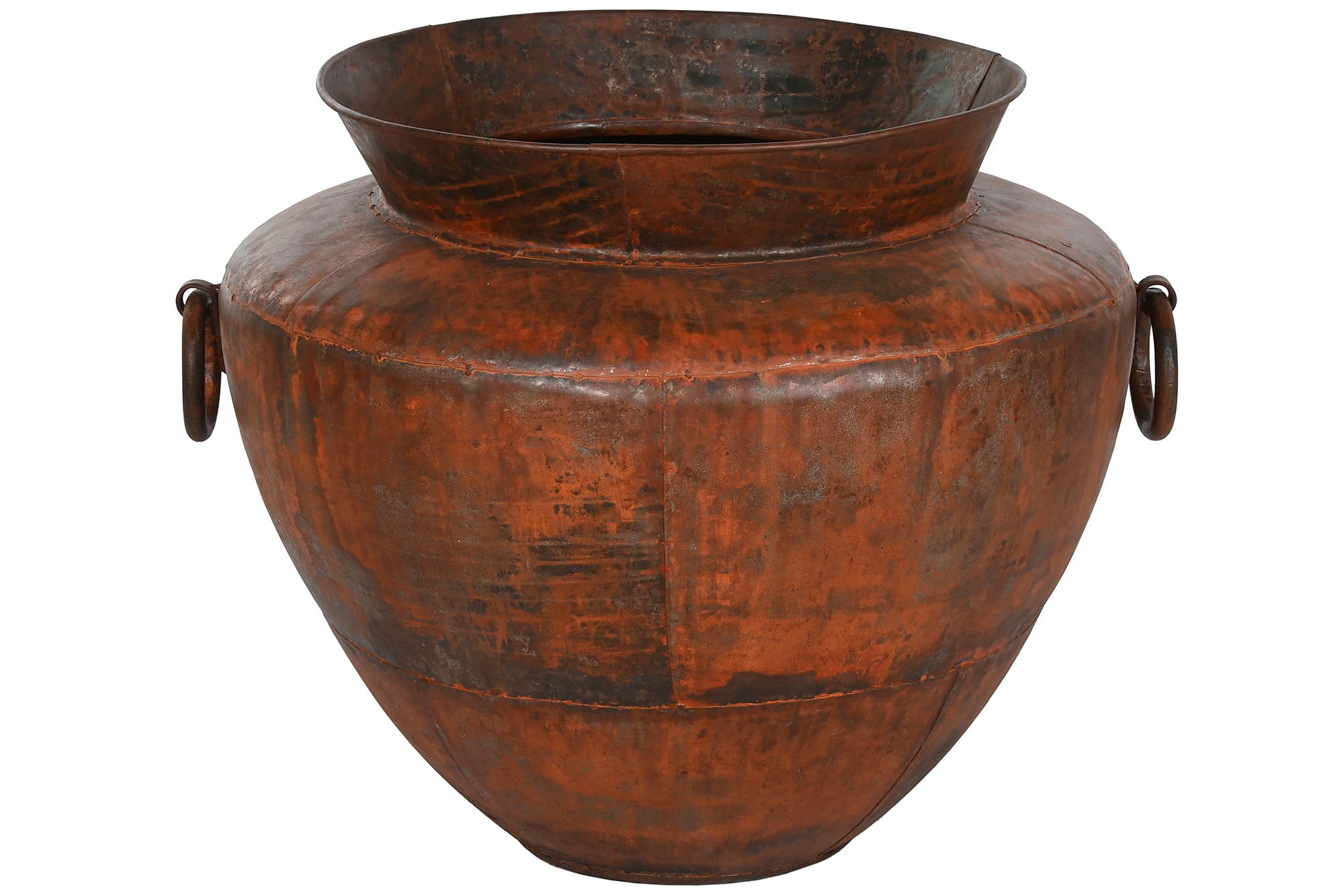 Iron Amphora 80X80X67 Patinated Oxide Finish