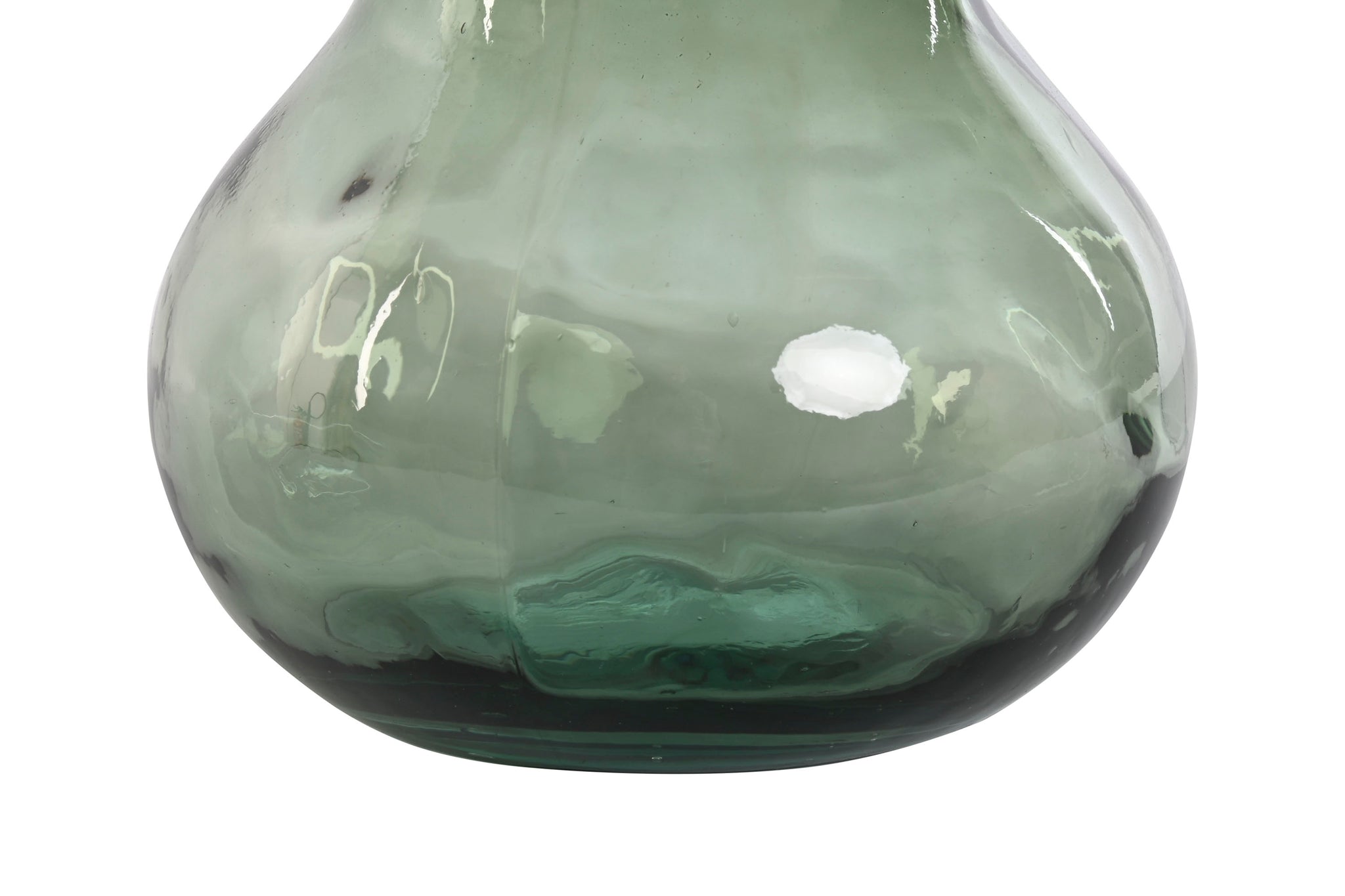 Jarron Cristal Reciclado 26,5X26,5X76 Verde