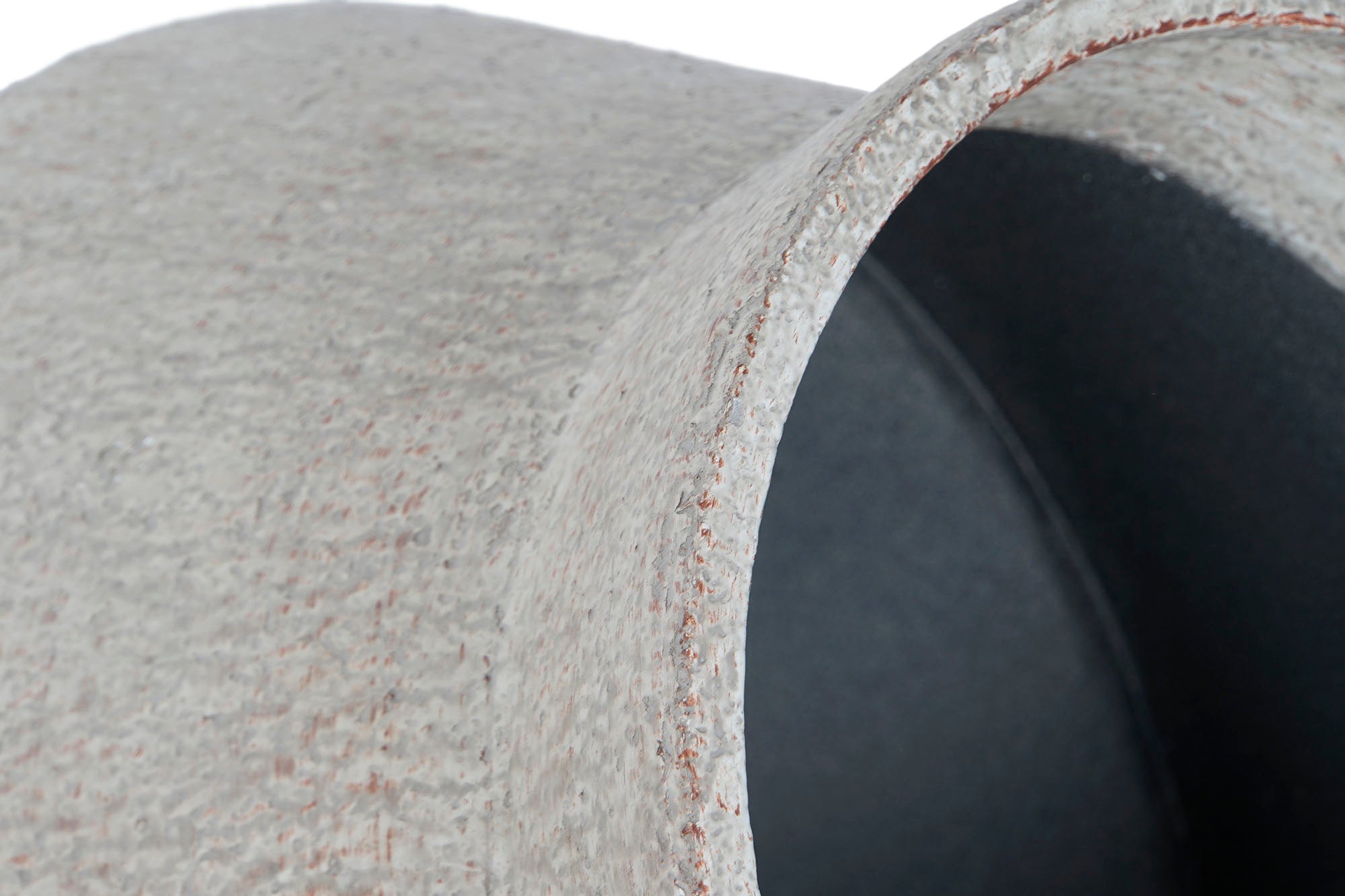 Metal Planter 40X40X62 Aged Foot