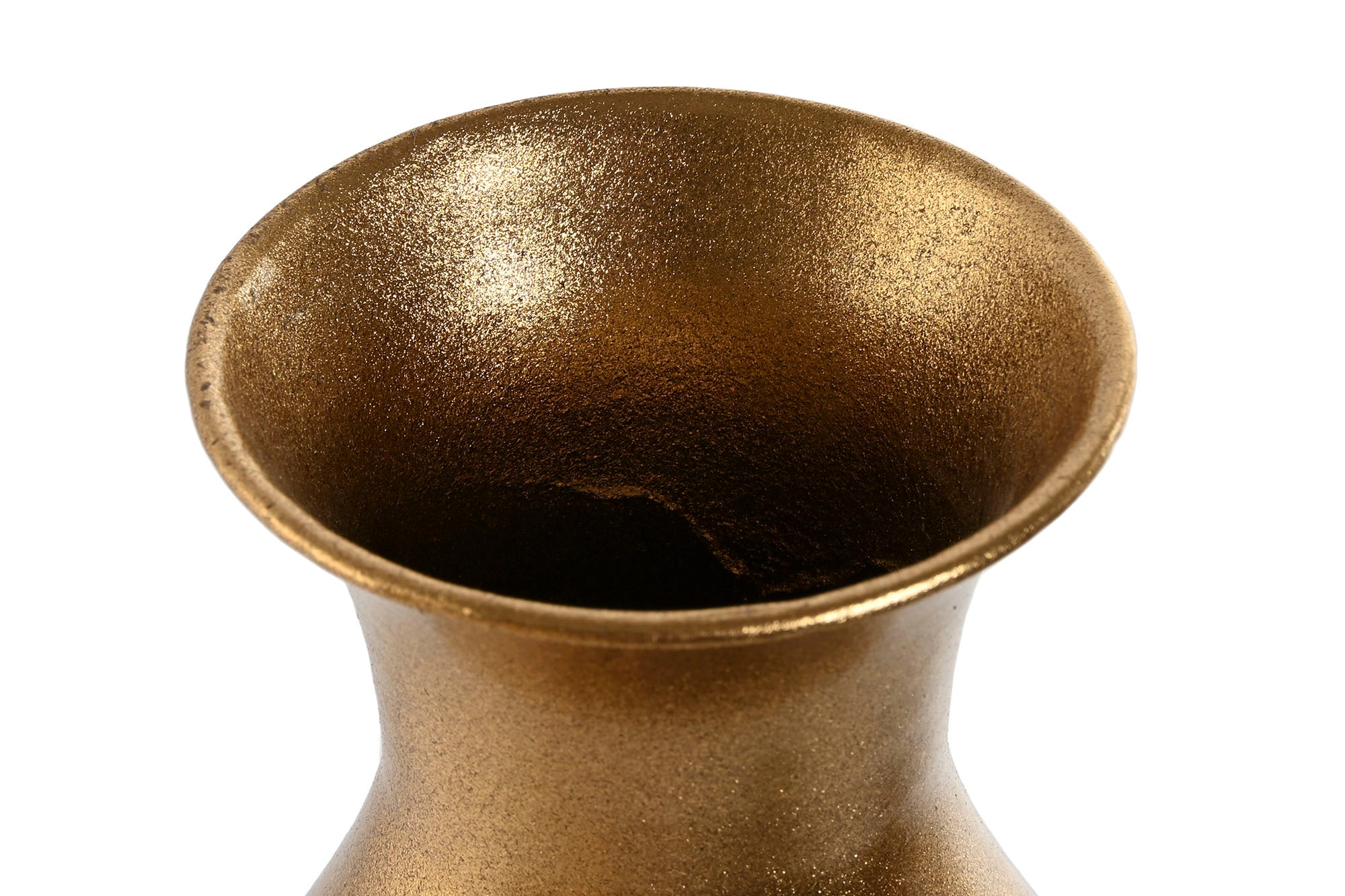 Vaso de Metal 29X29X71 Dourado
