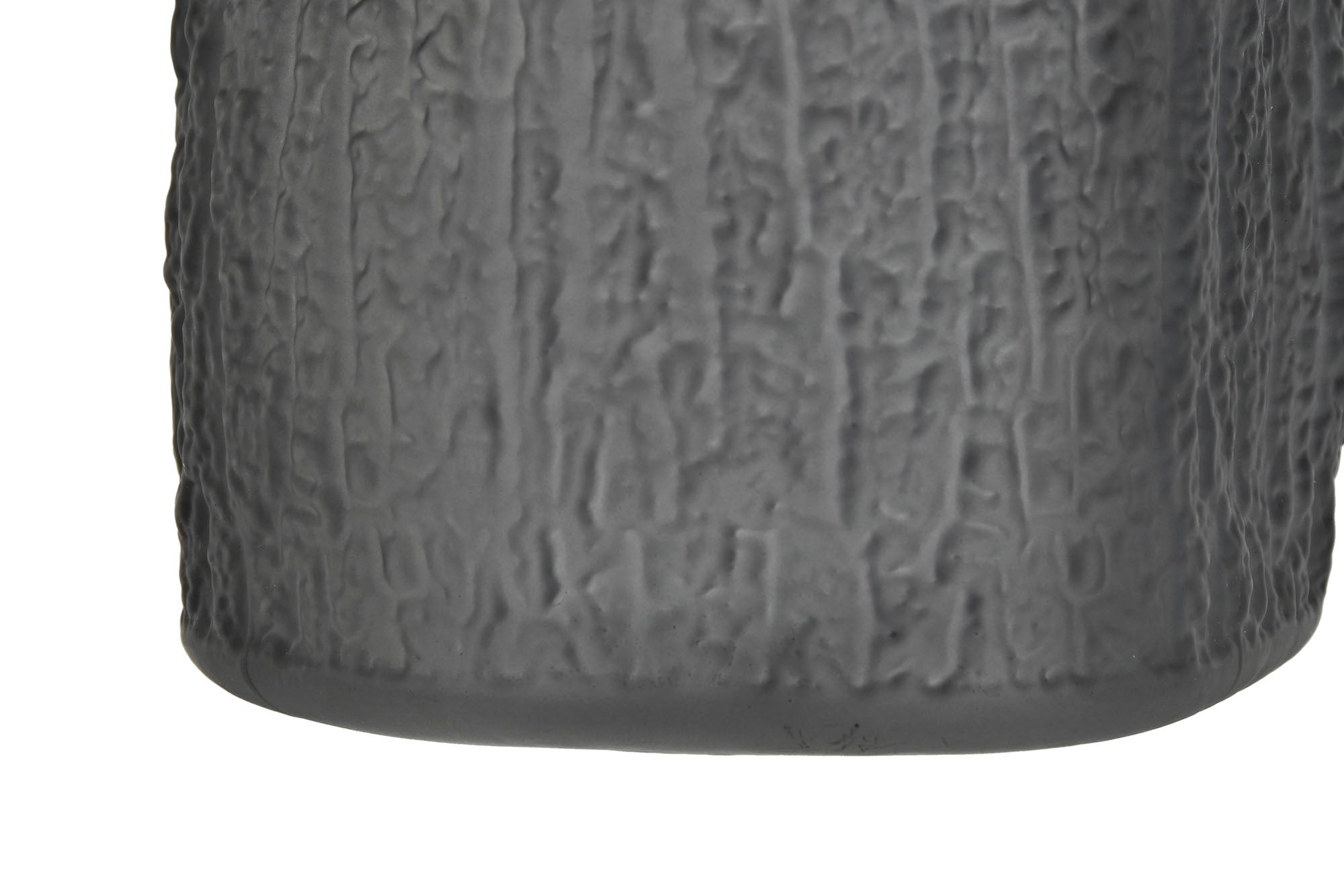 Jarron Cristal 14X14X31,5 Mate Gris