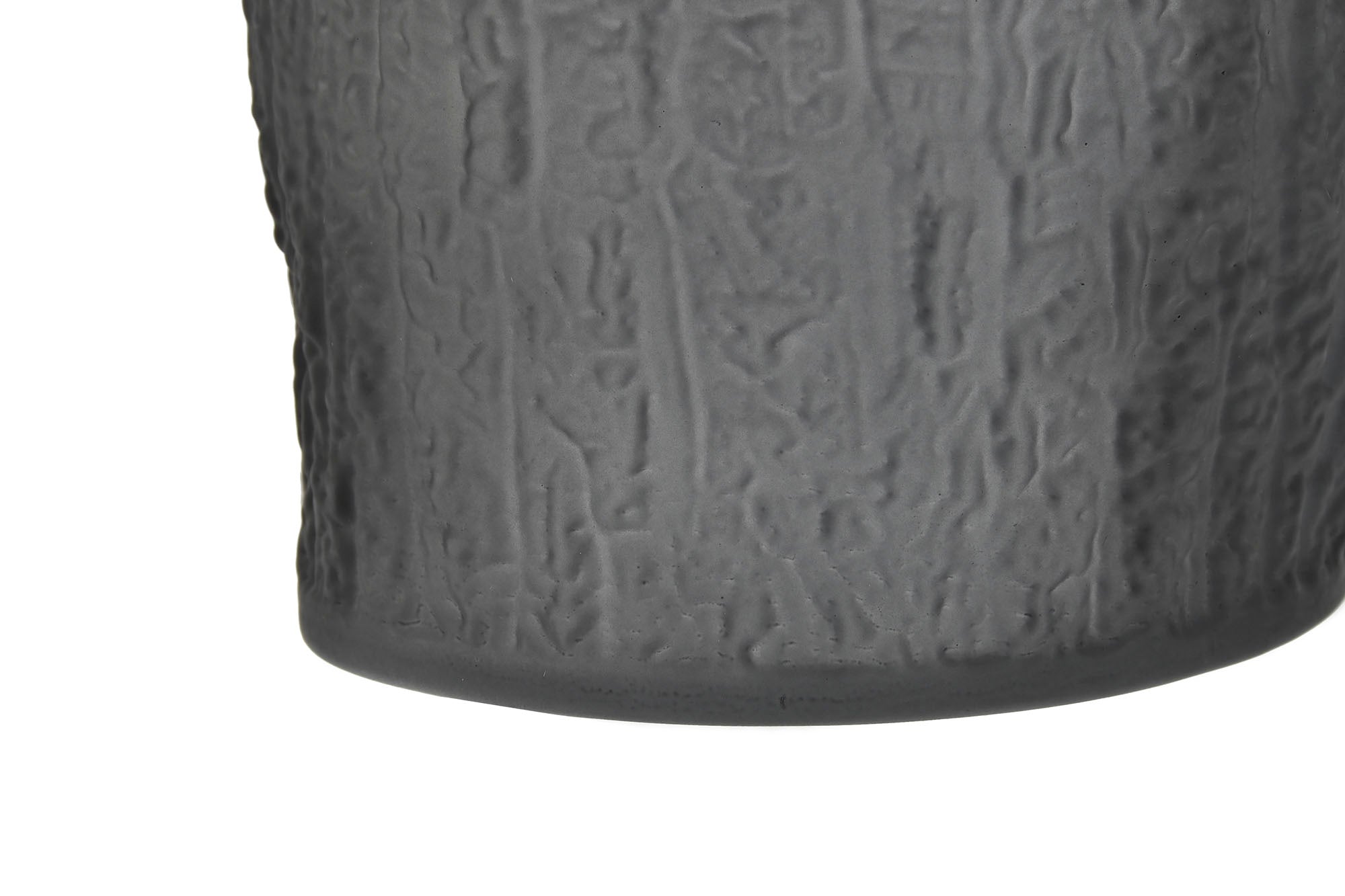 Jarron Cristal 13X13X21 Mate Gris