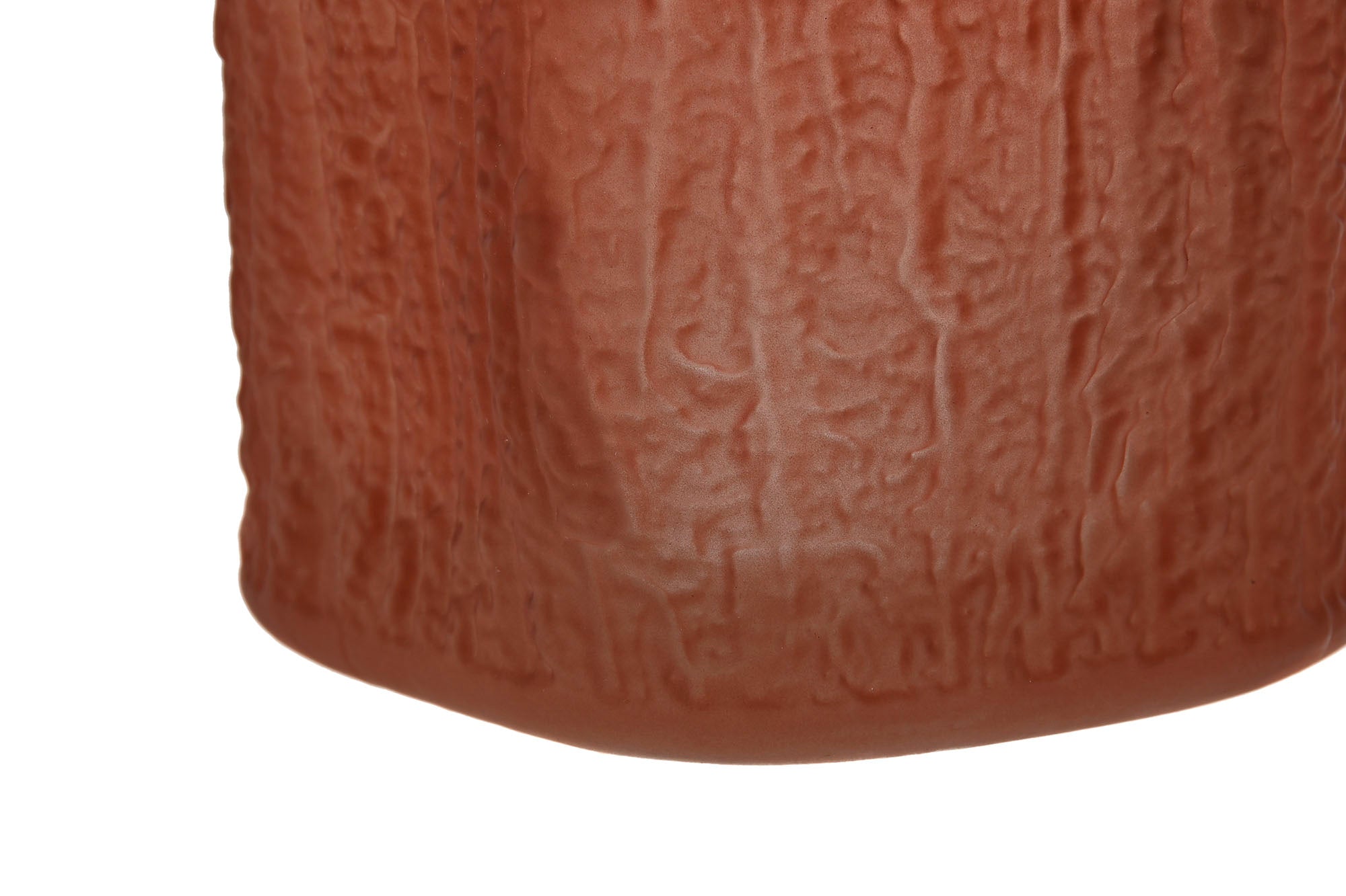 Jarron Cristal 14X14X31,5 Mate Terracota