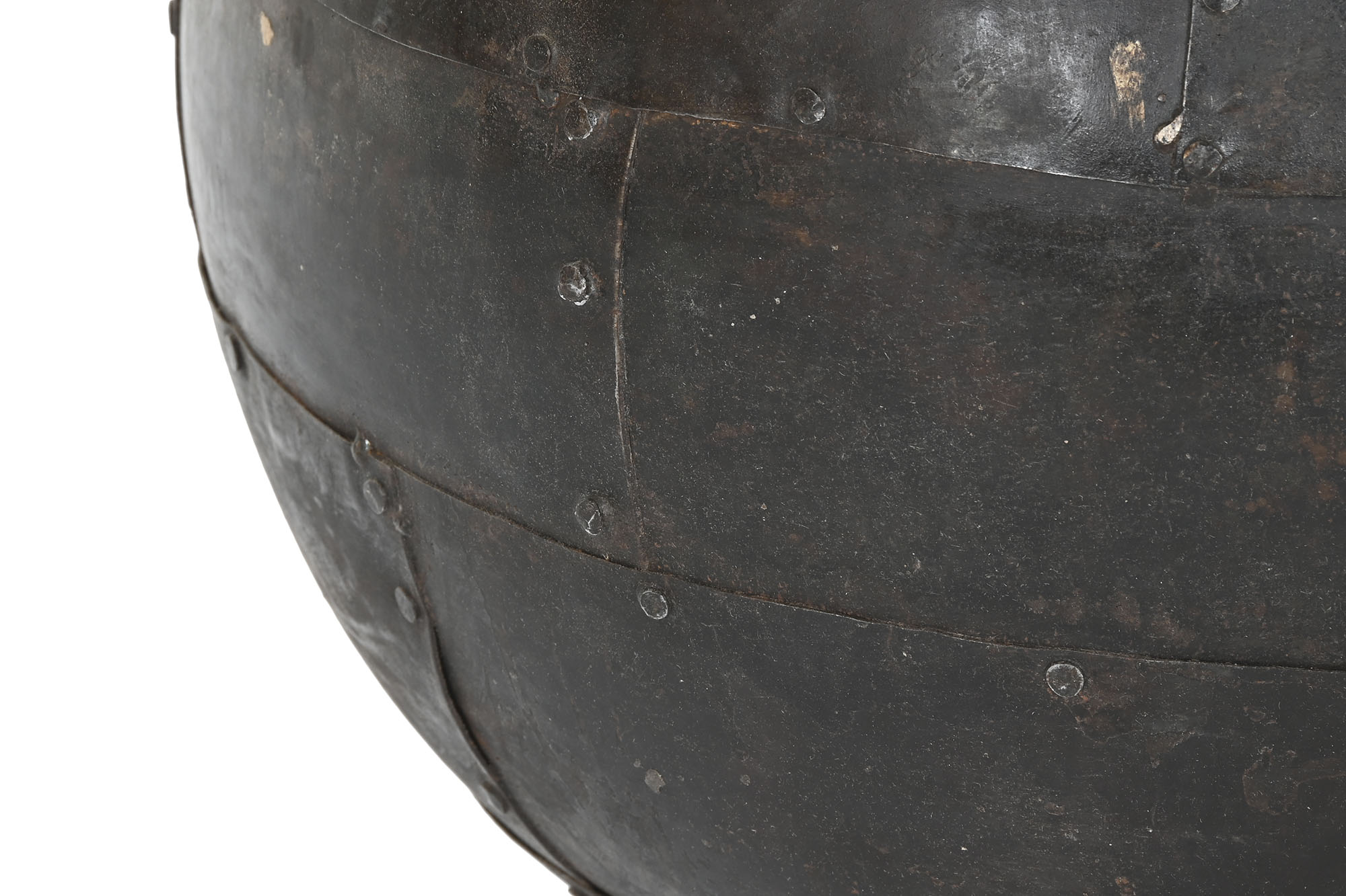 Anfora Hierro 40X40X40 Acabado Oxido Patinado