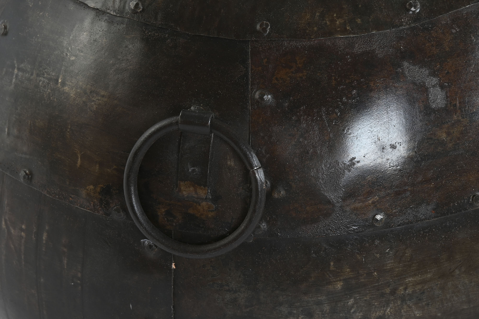 Anfora Hierro 50X50X50 Acabado Oxido Patinado