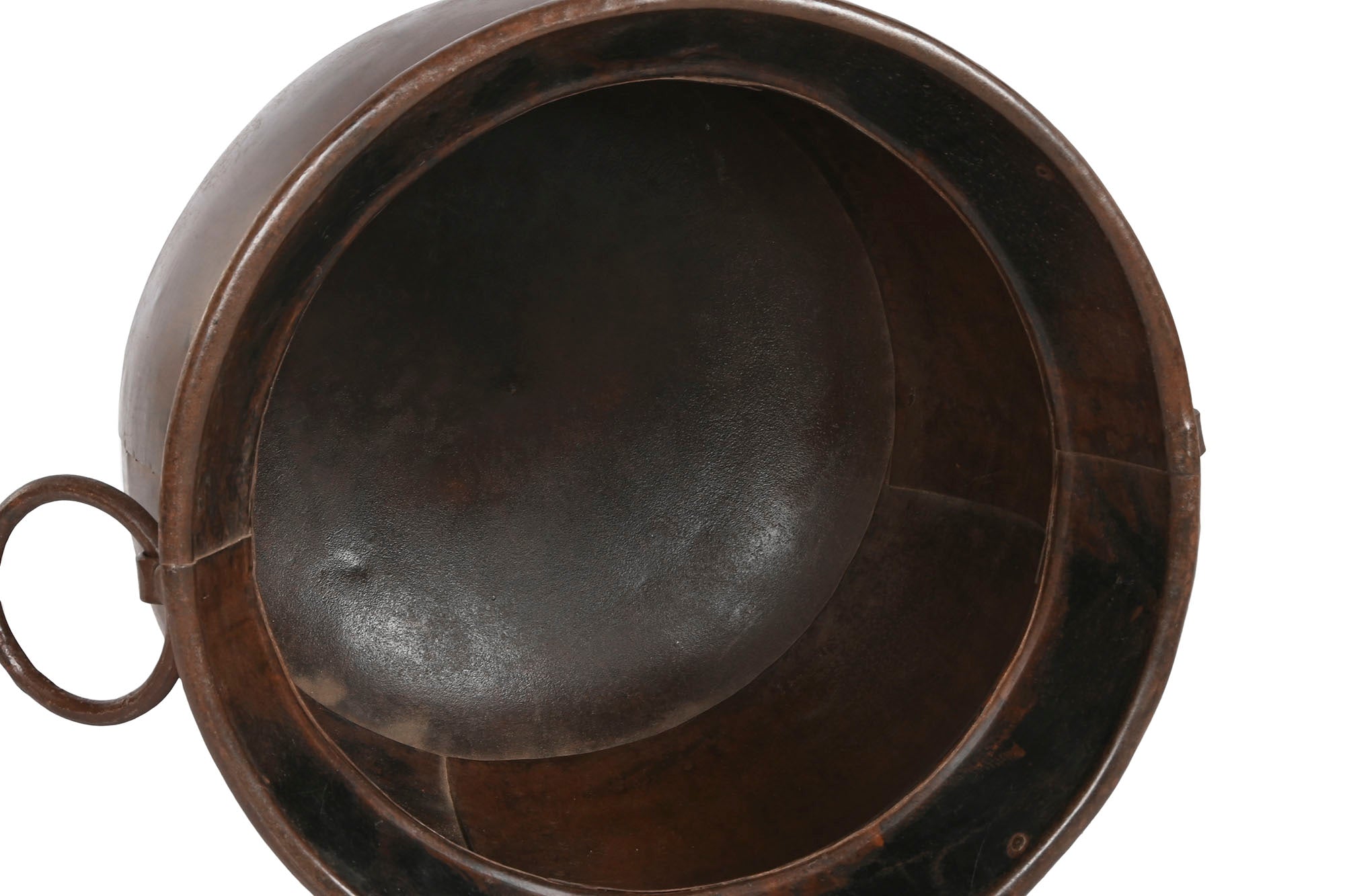 Anfora Hierro 46X46X44 Oxido Patinado Marron