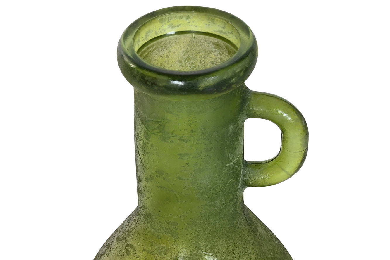 Jarron Cristal Reciclado 18X18X75 11L, Asa