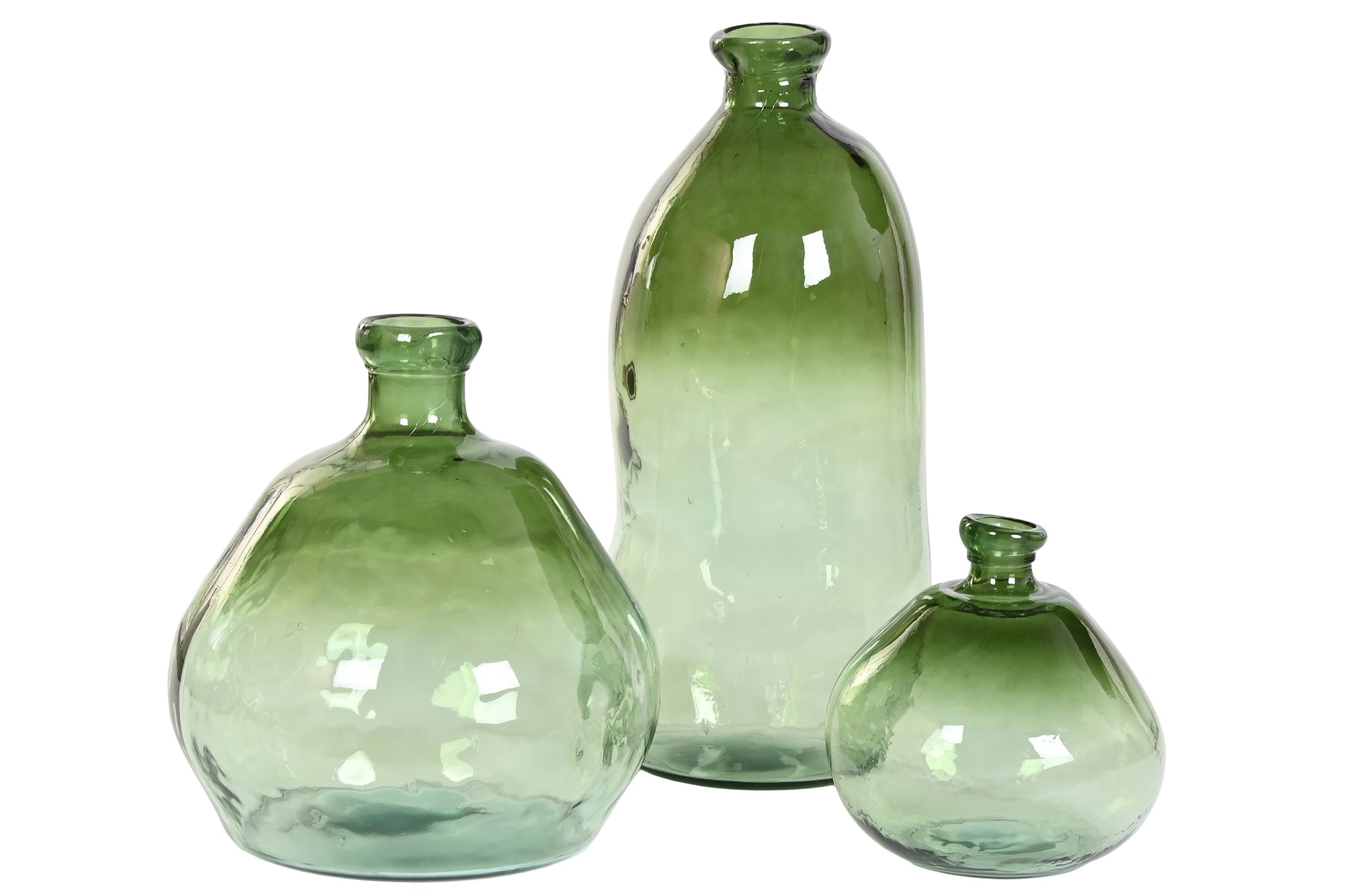 Jarron Cristal Reciclado 34X34X73 43L, Organico