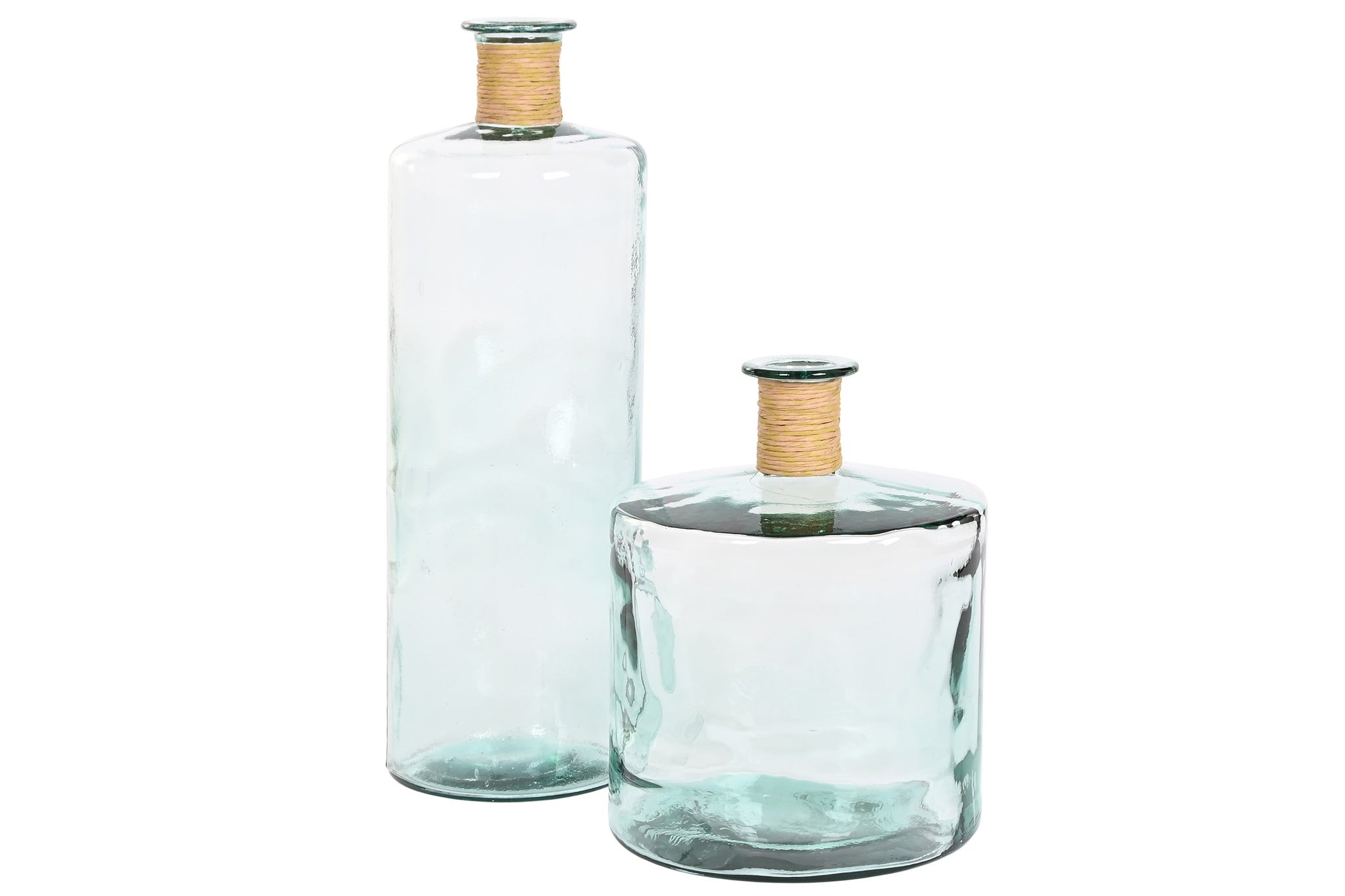 Jarron Cristal Reciclado Enea 25X25X75 32L,