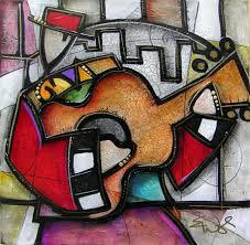 Abstract painting “The guitarist”