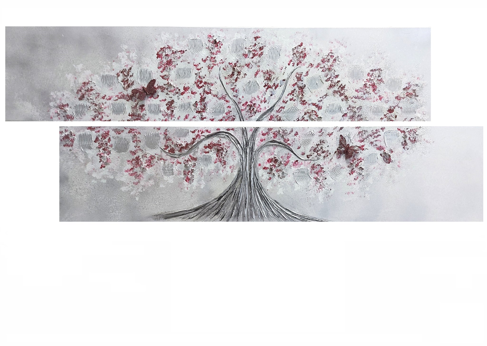 Original Hand-Painted Diptych Painting