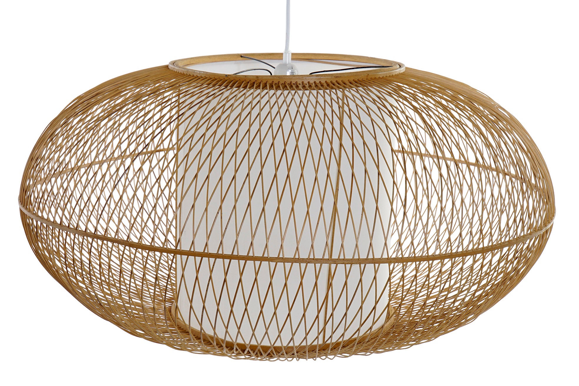 Lampara Techo Bambu 83X83X40 Natural