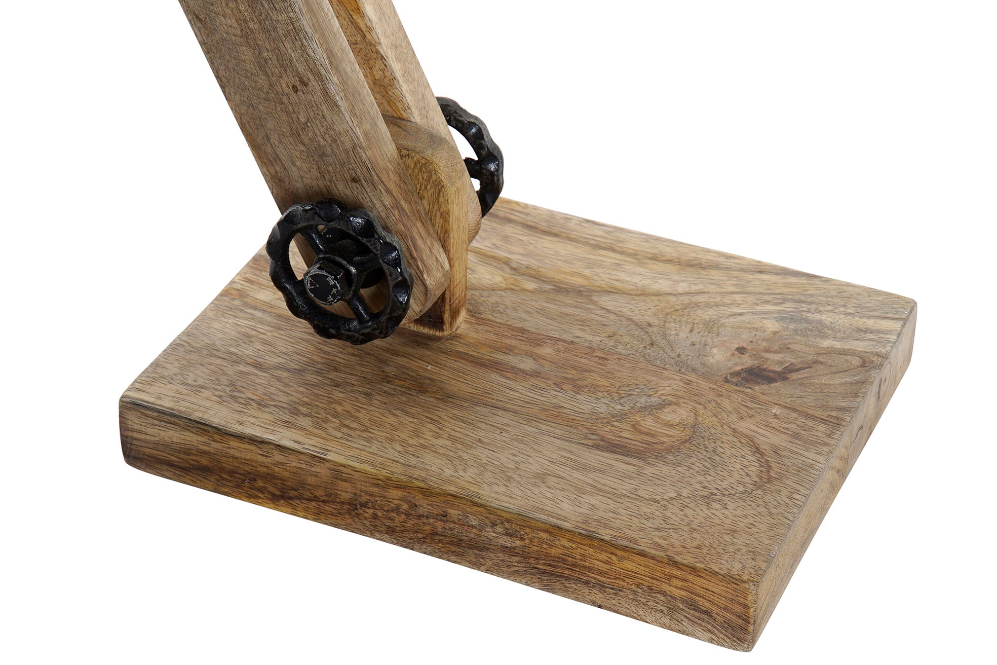 Lampara Sobremesa Madera Metal 17X50X80 Natural