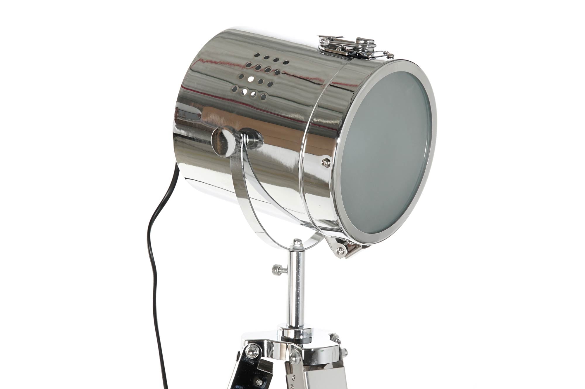 Lampara Pie Madera Metal 66X66X142 Tripode