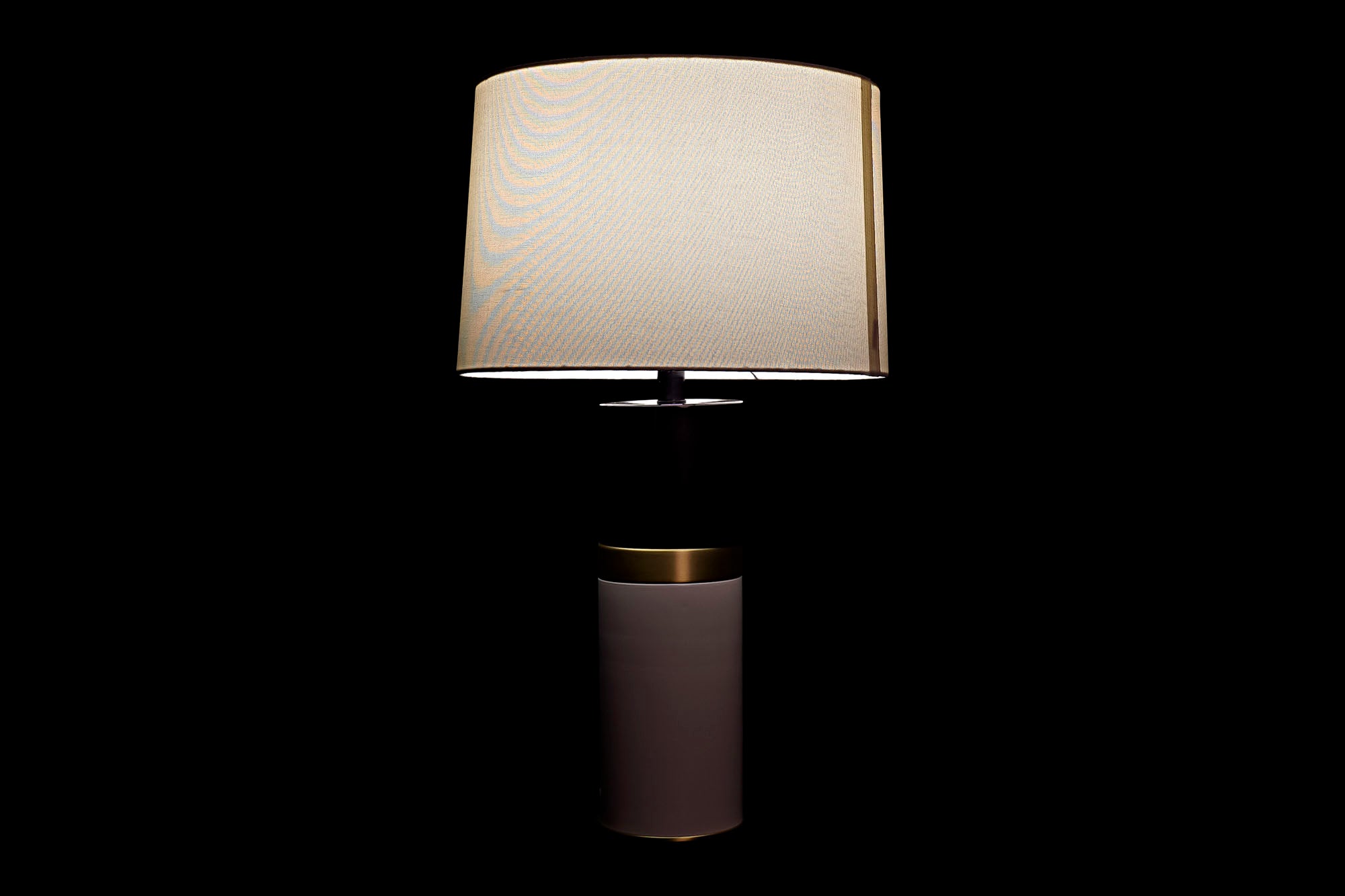 Lampara Sobremesa Metal 38X38X65 Blanco