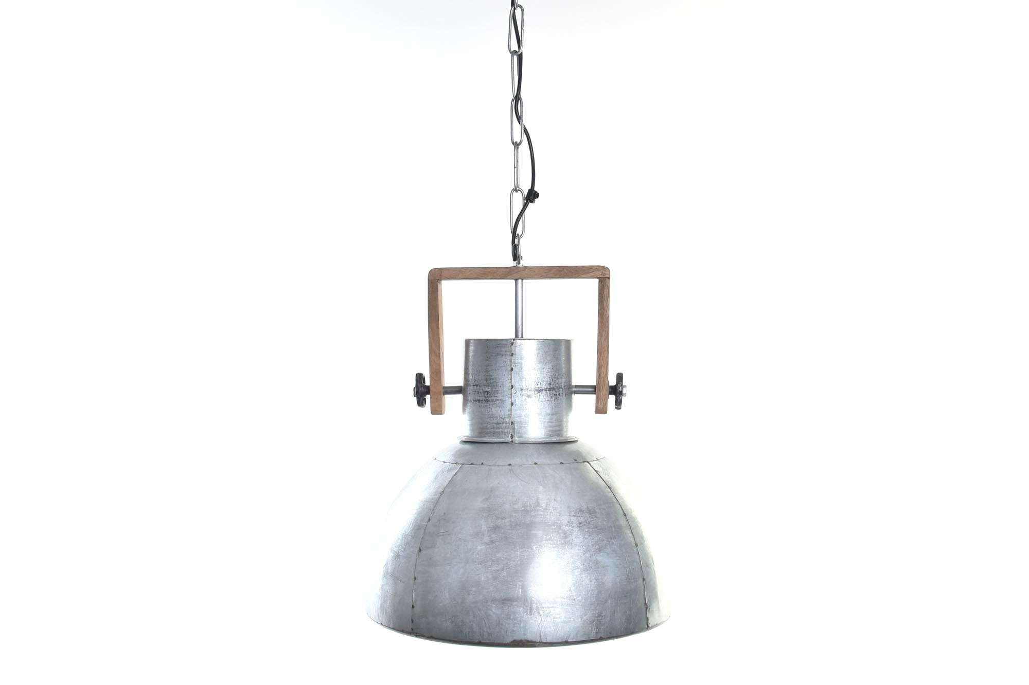Lampara Techo Metal Mango 40X40X50 Plateado